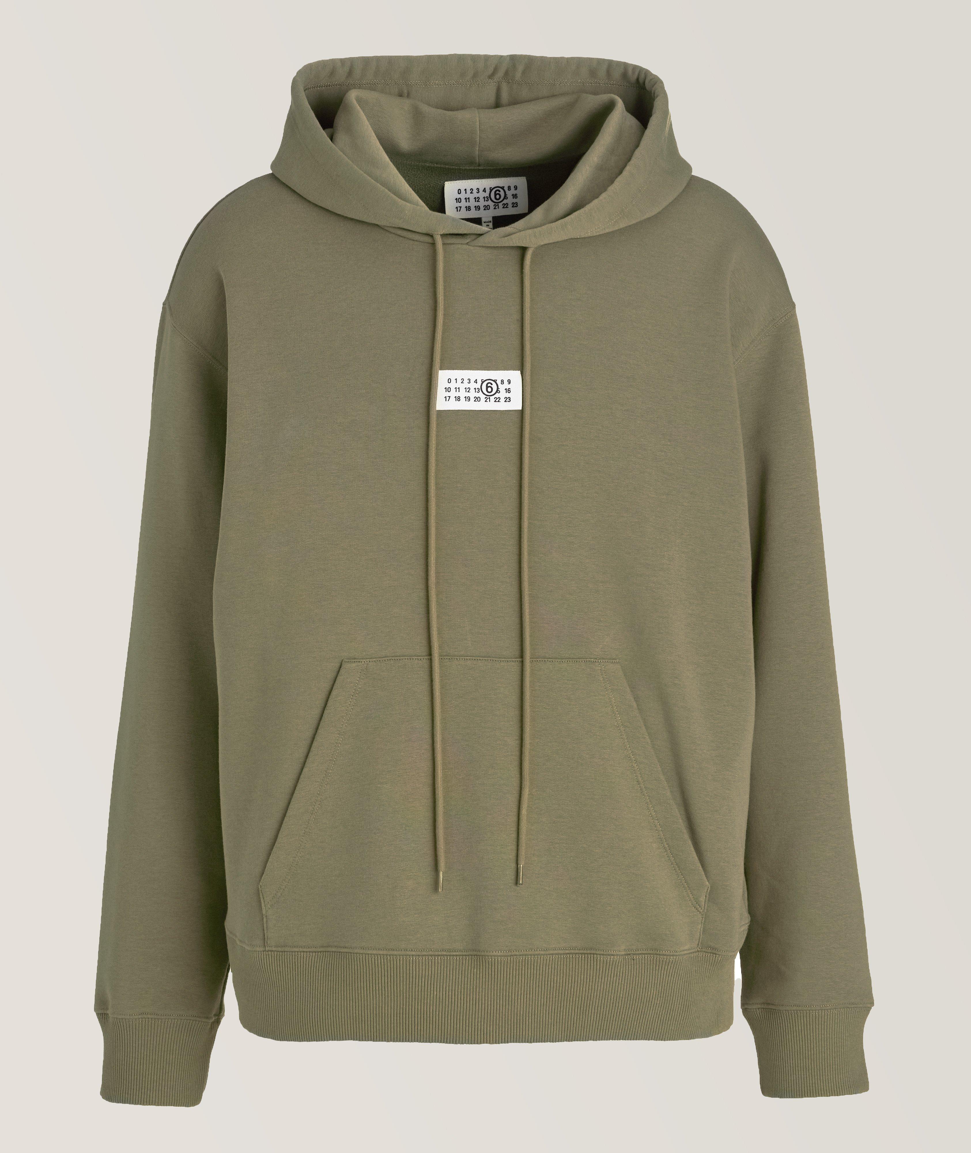 Cotton-Blend Logo Hooded Sweater image 0
