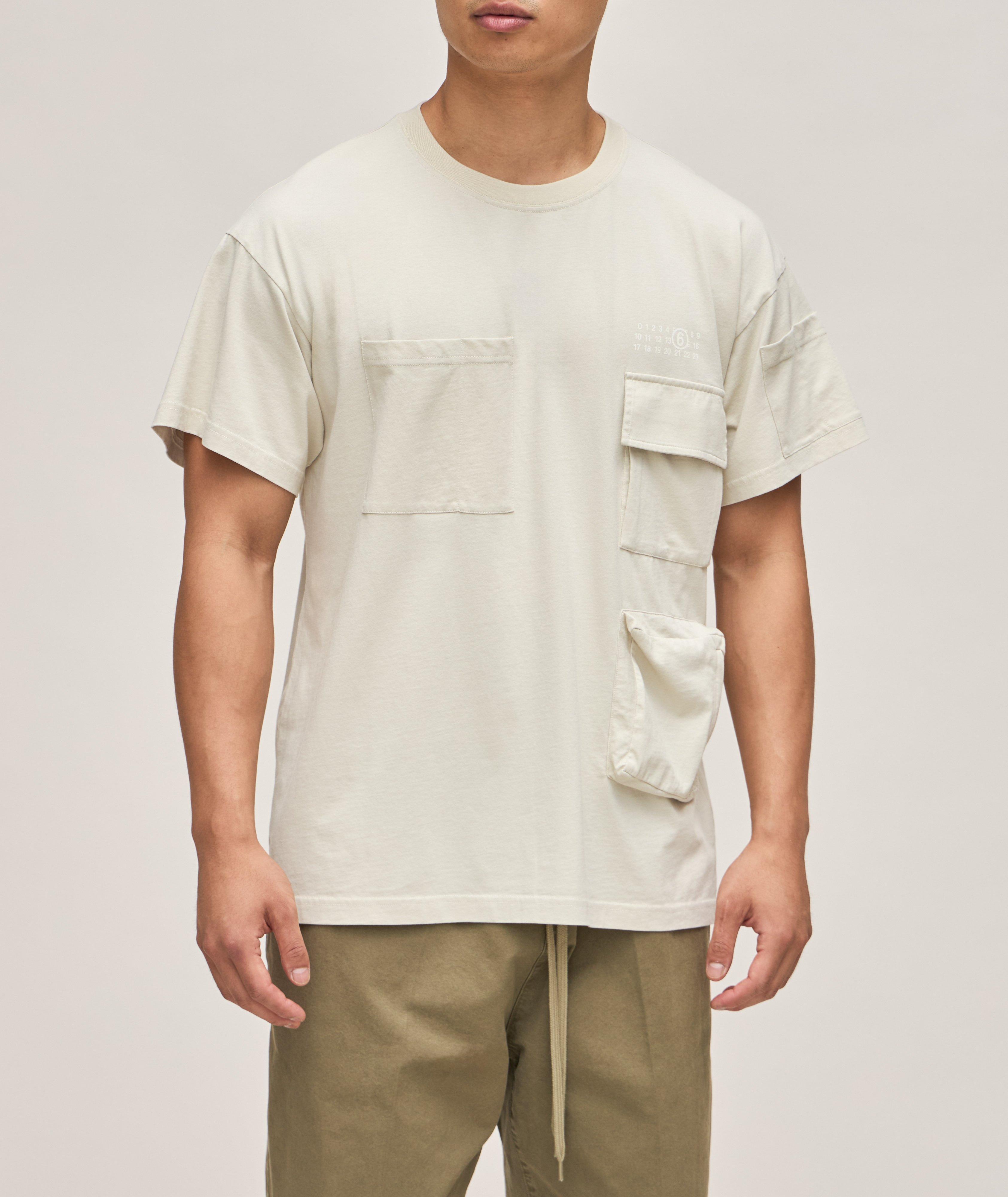 Multi-Pocket Utility Cotton T-Shirt image 1