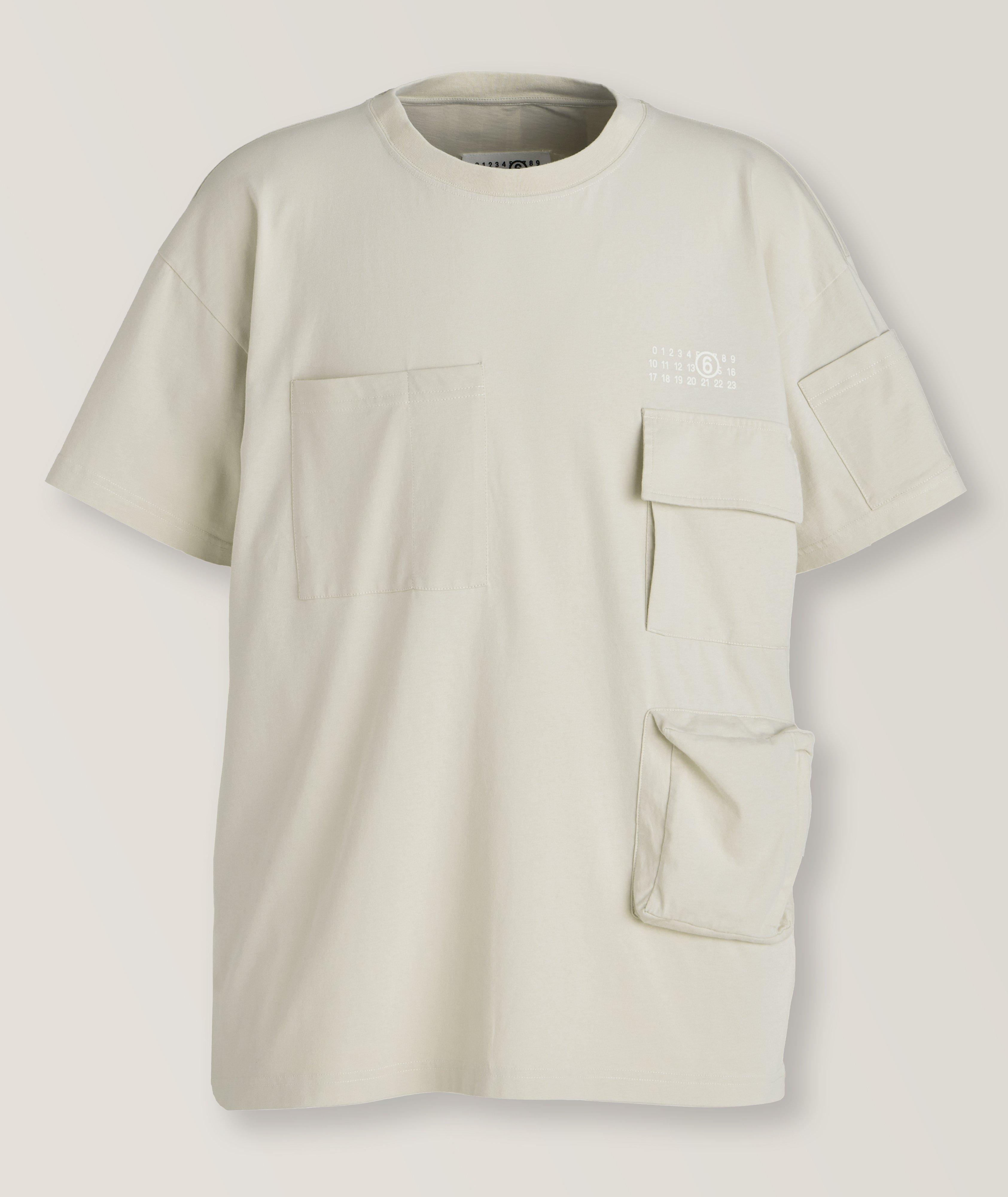 Multi-Pocket Utility Cotton T-Shirt image 0