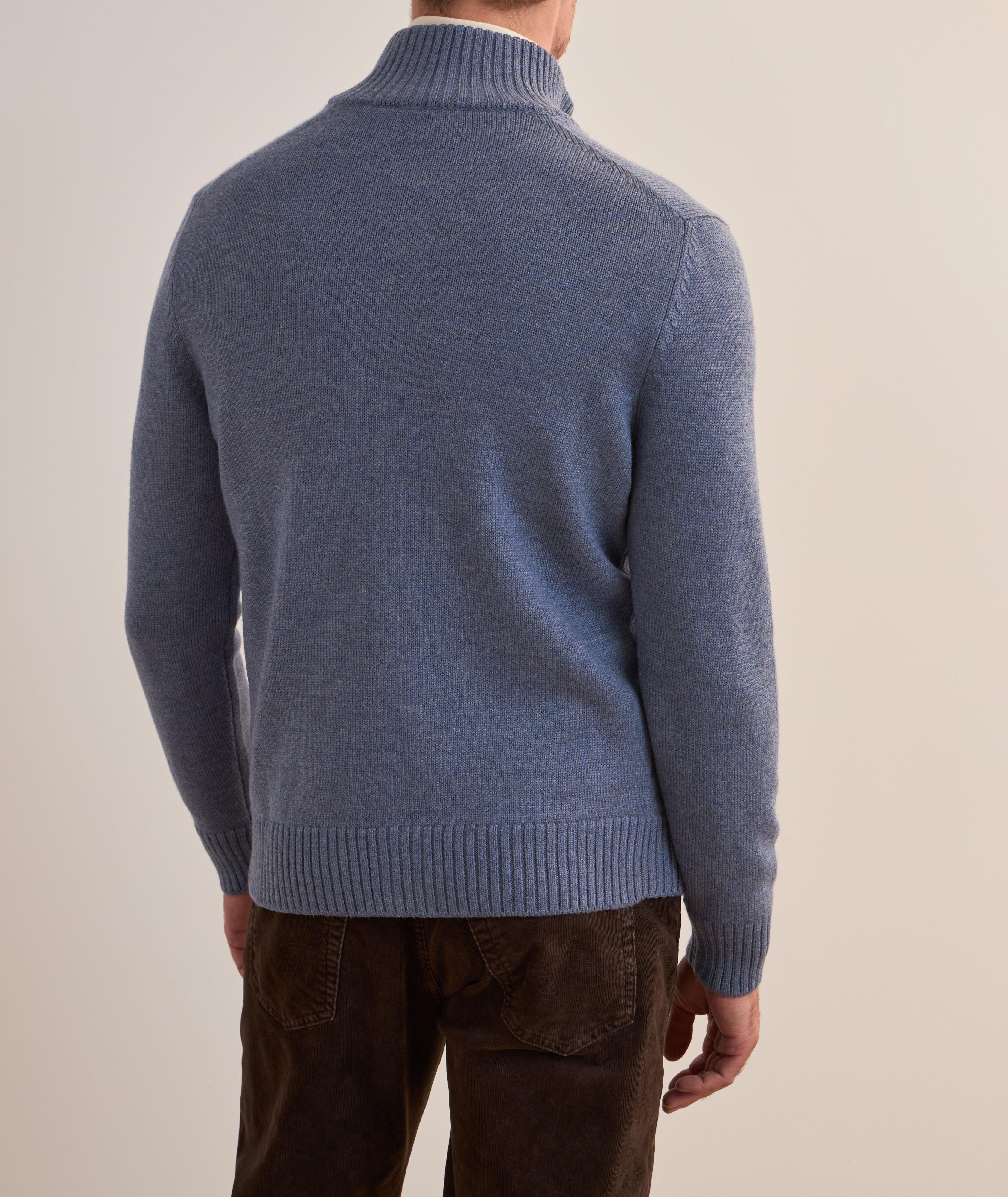 Herringbone Virgin Wool Cardigan  image 2