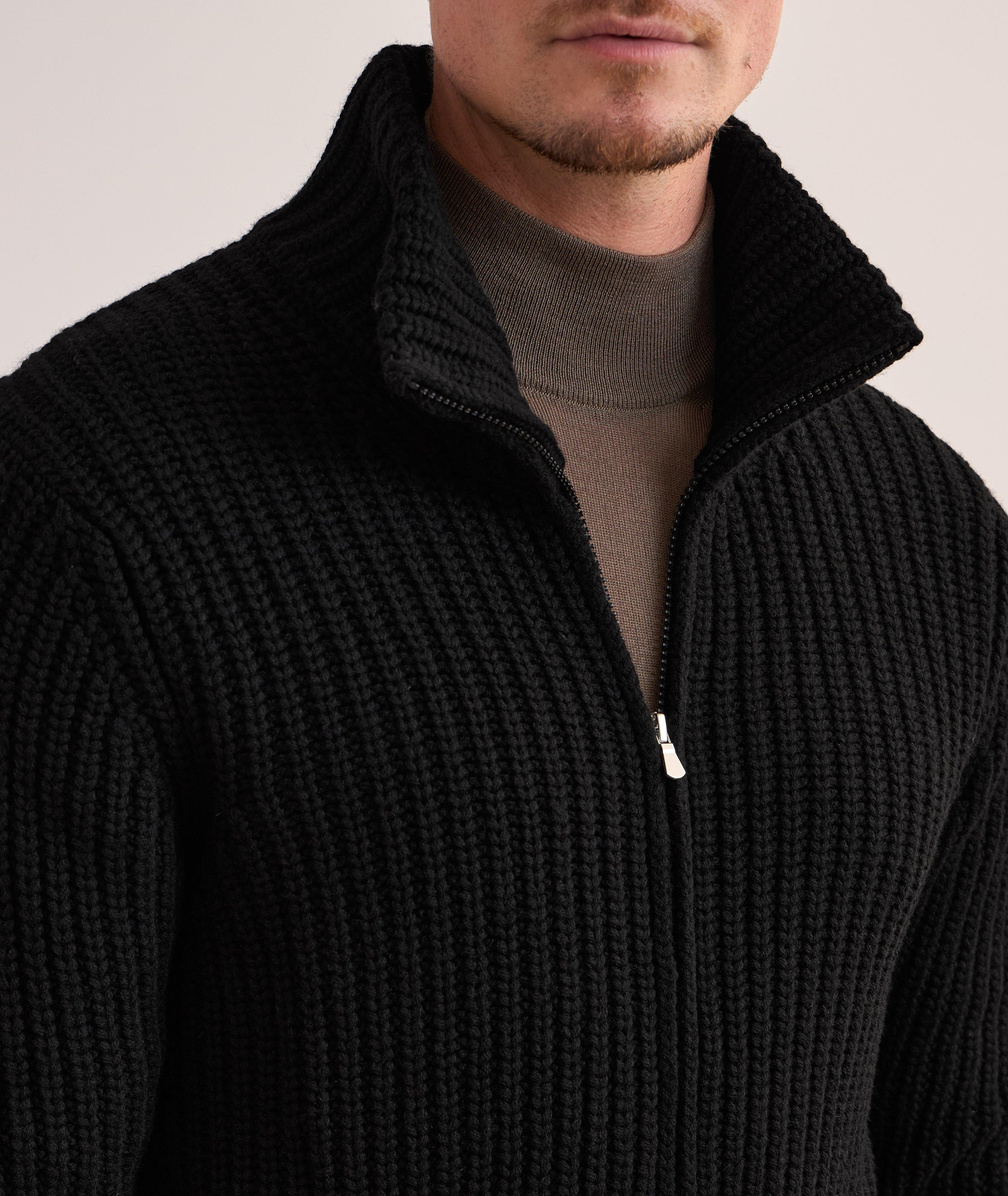 Heavy Gauge Full-Zip Sweater image 3