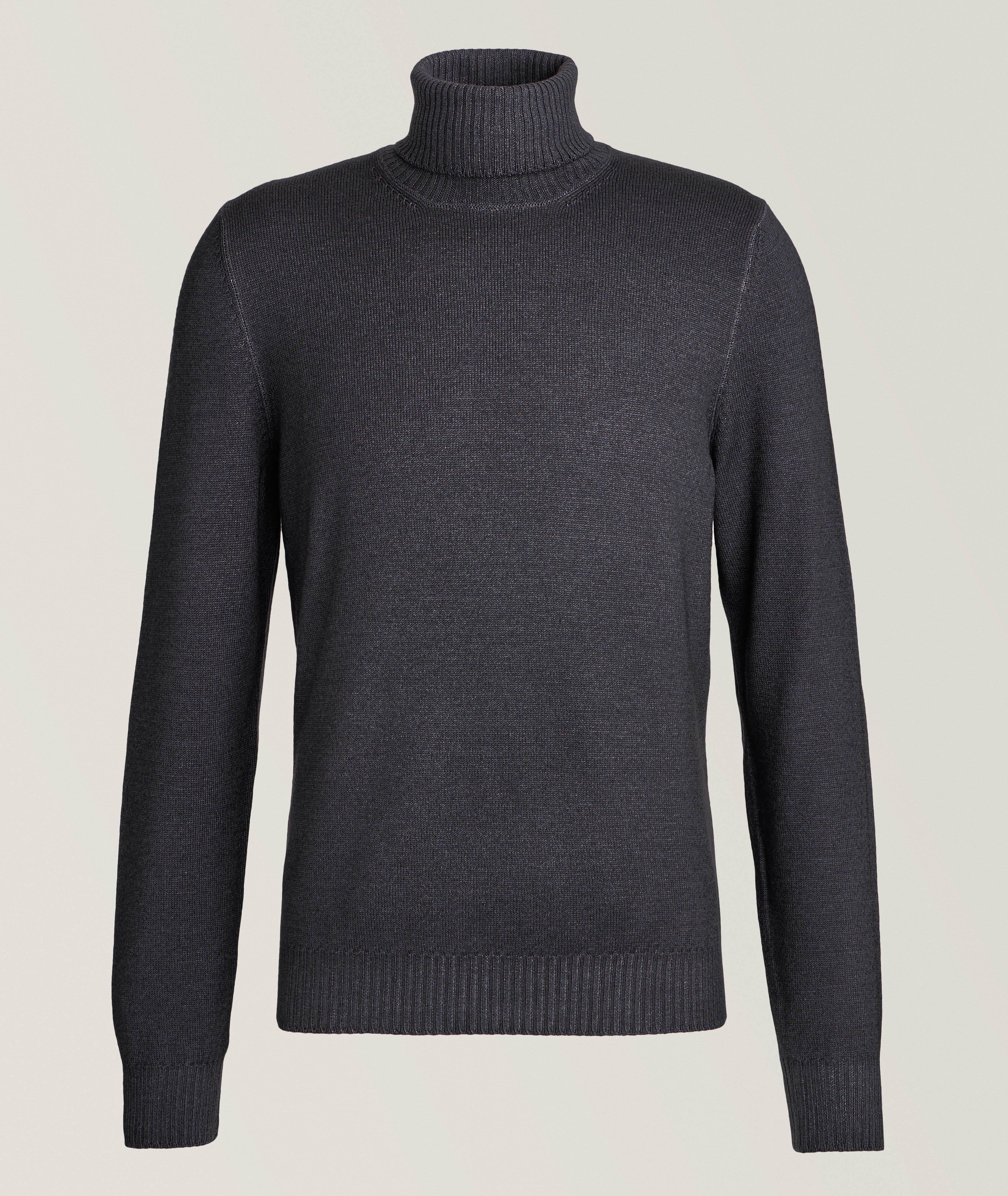 Virgin Wool Vintage Turtleneck Sweater image 0