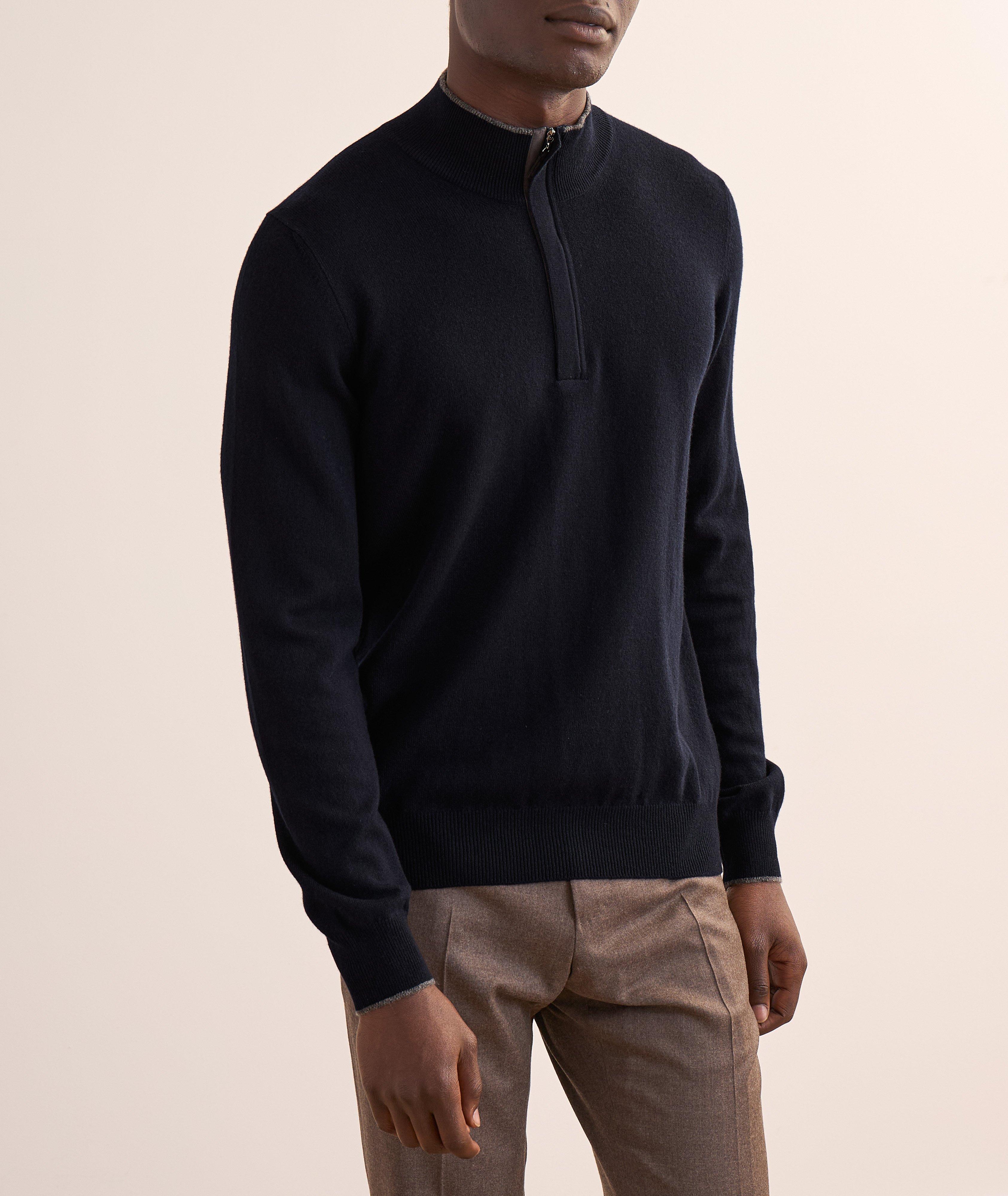 Wool-Blend Half-Zip Sweater  image 1