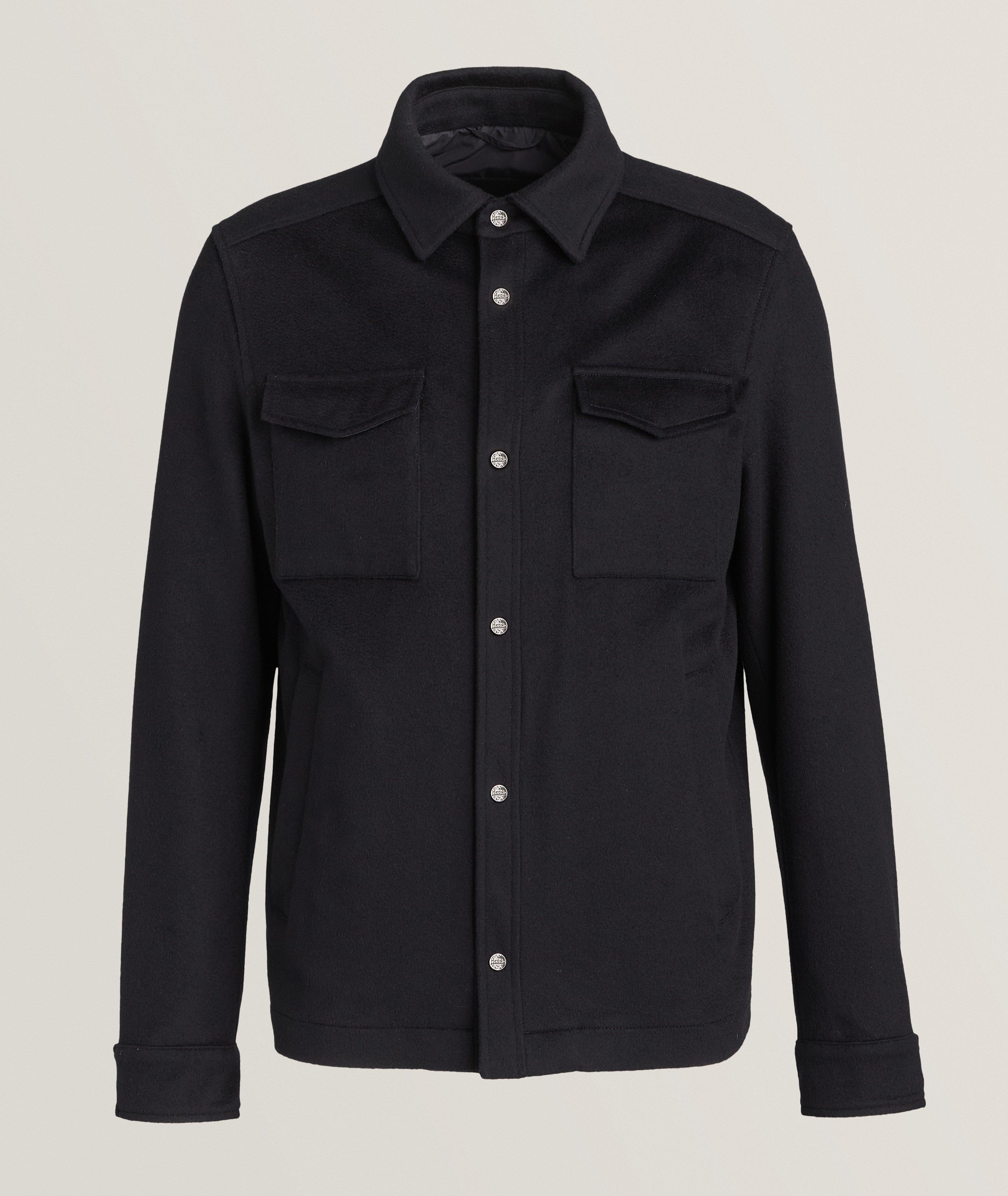 Veste-chemise en laine vierge et en cachemire image 0