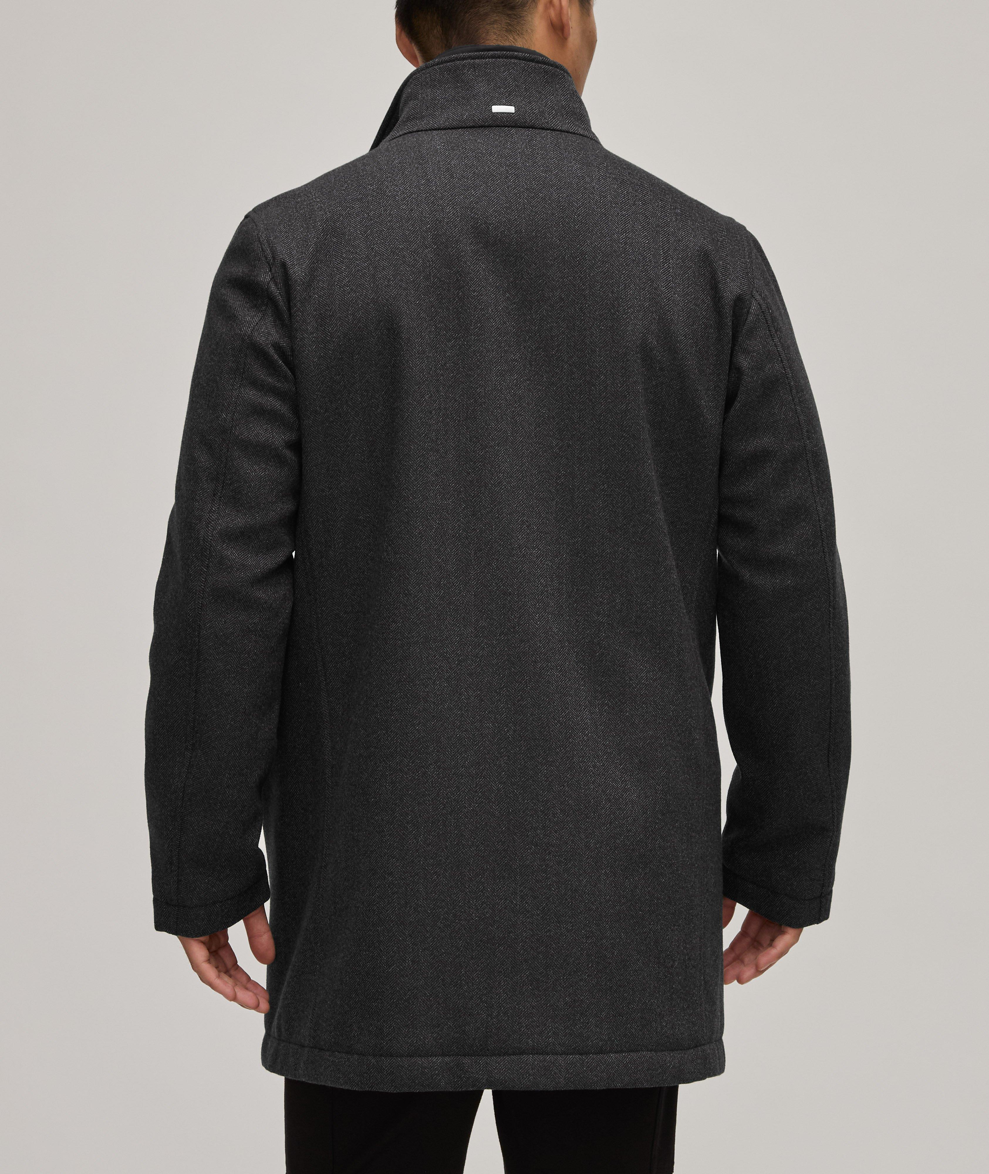 Herringbone Virgin Wool Carcoat  image 2