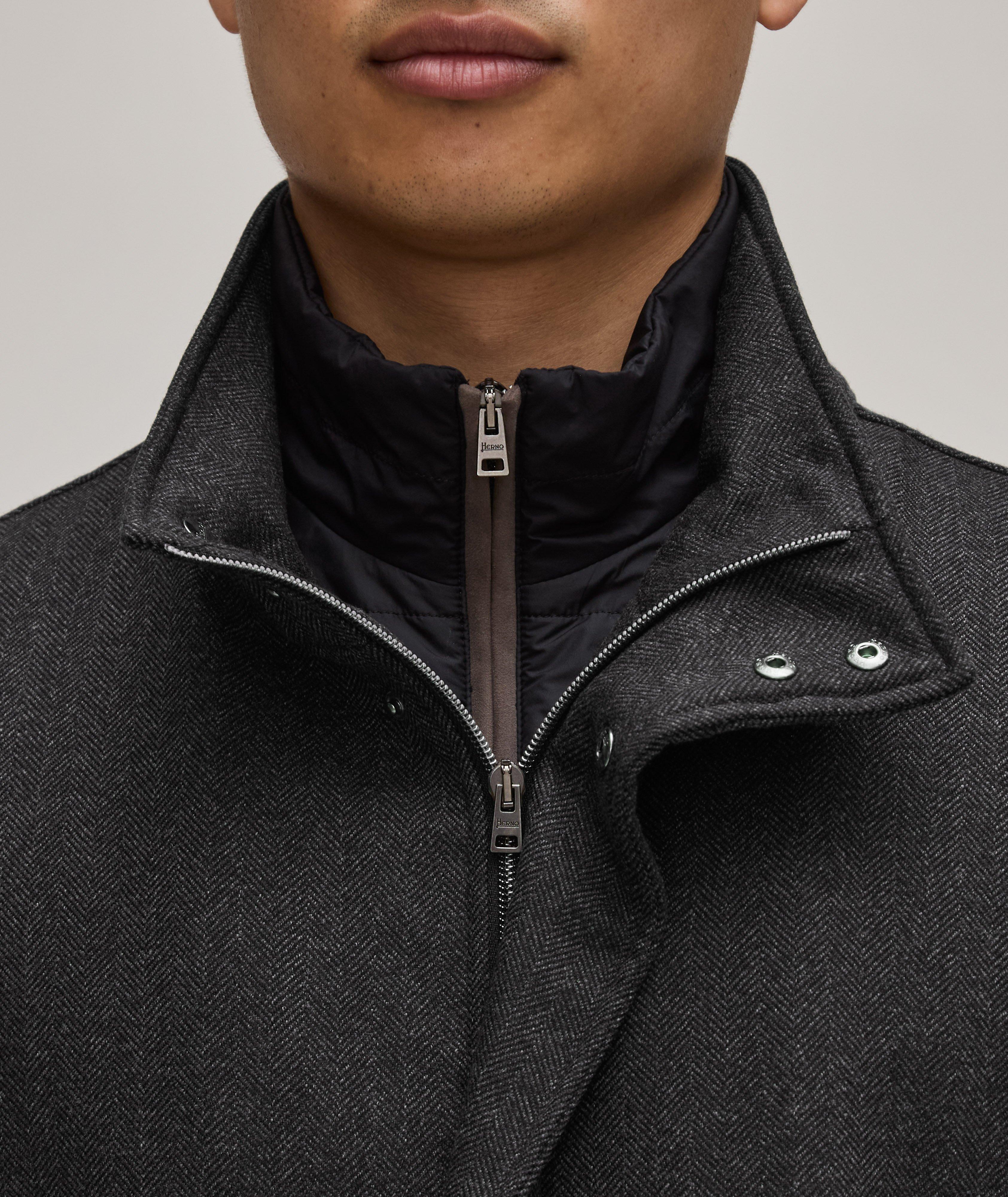Herringbone Virgin Wool Carcoat  image 4