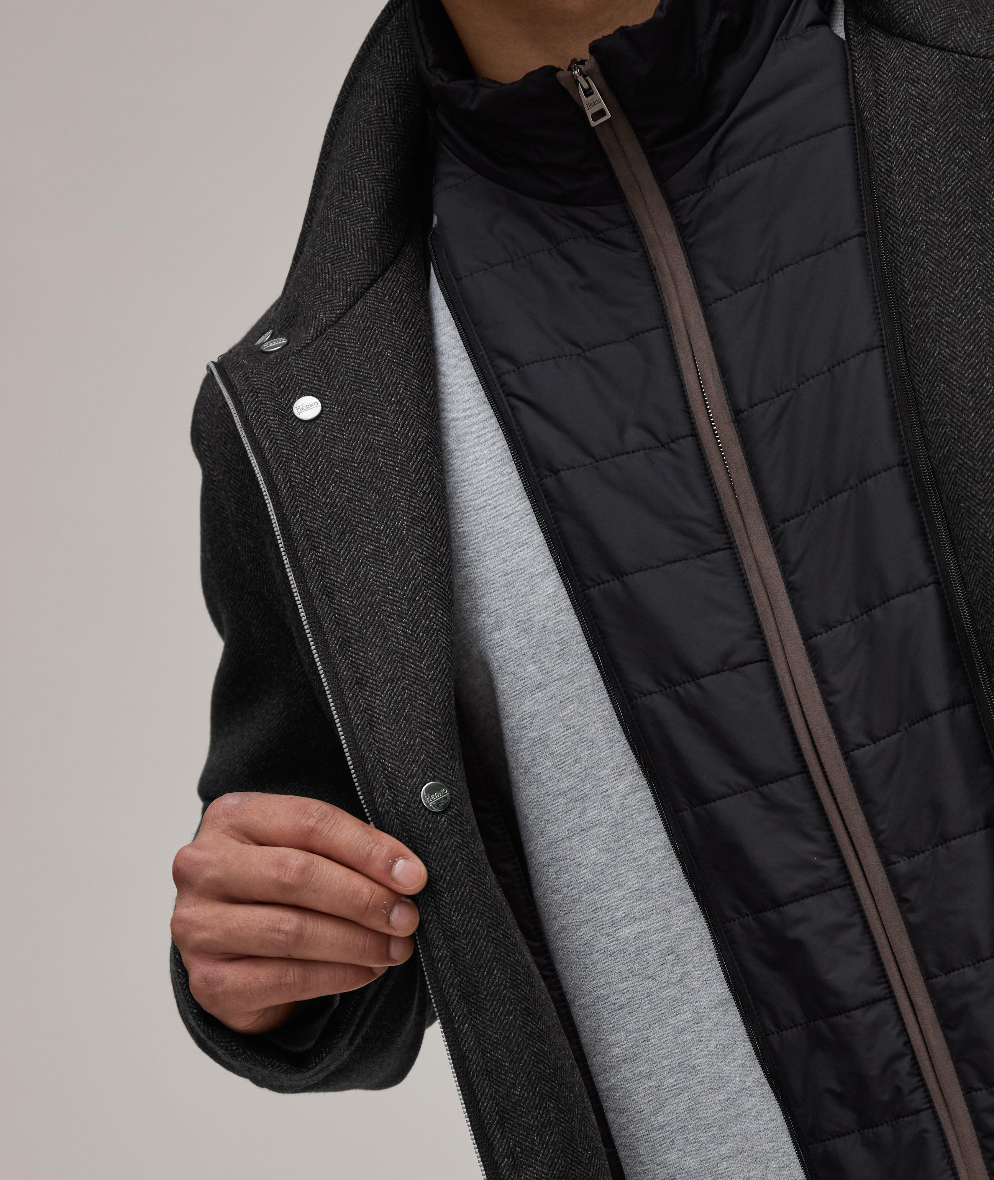 Herringbone Virgin Wool Carcoat  image 5