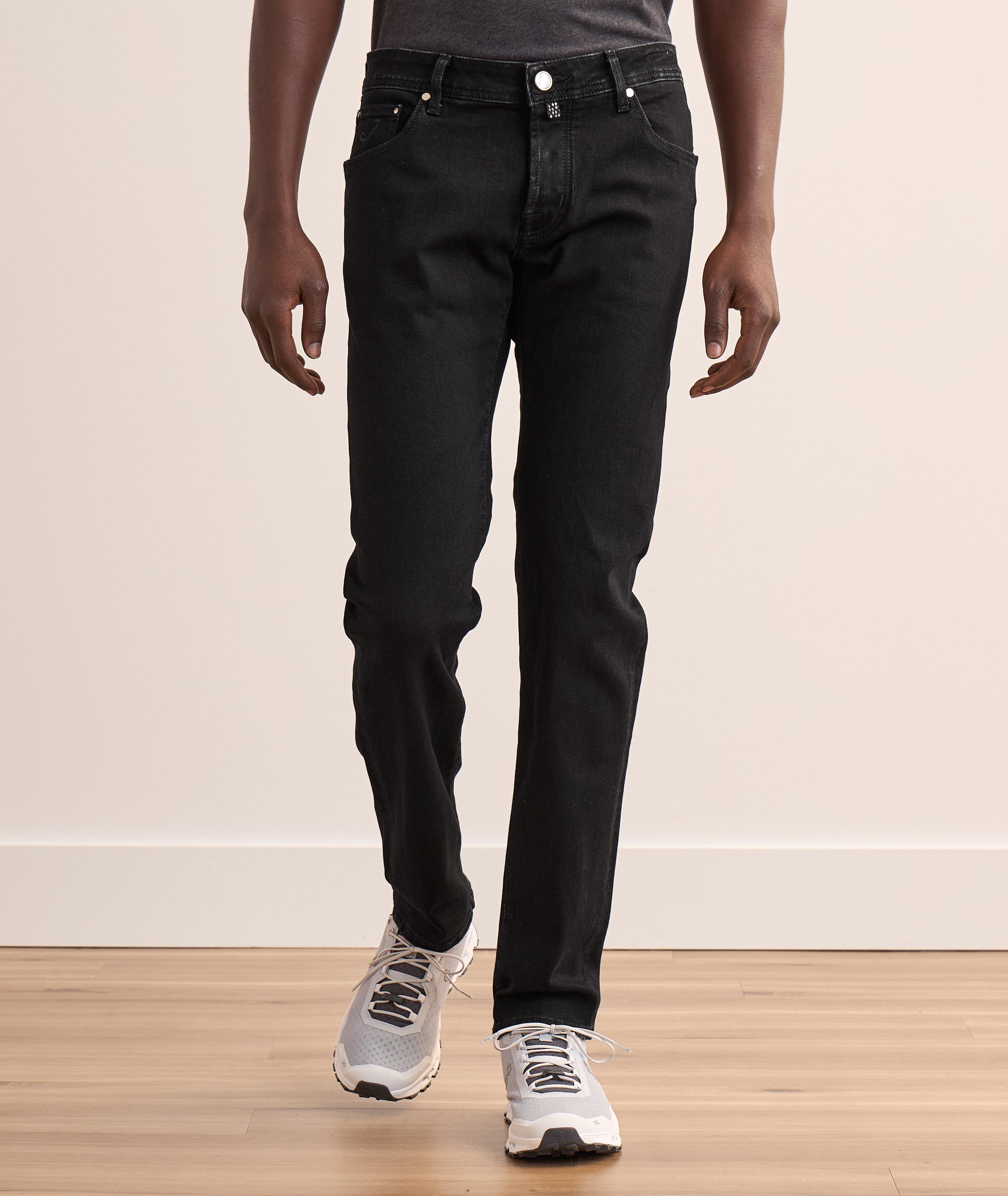 Nick Metal Logo Patch Slim Jeans image 2