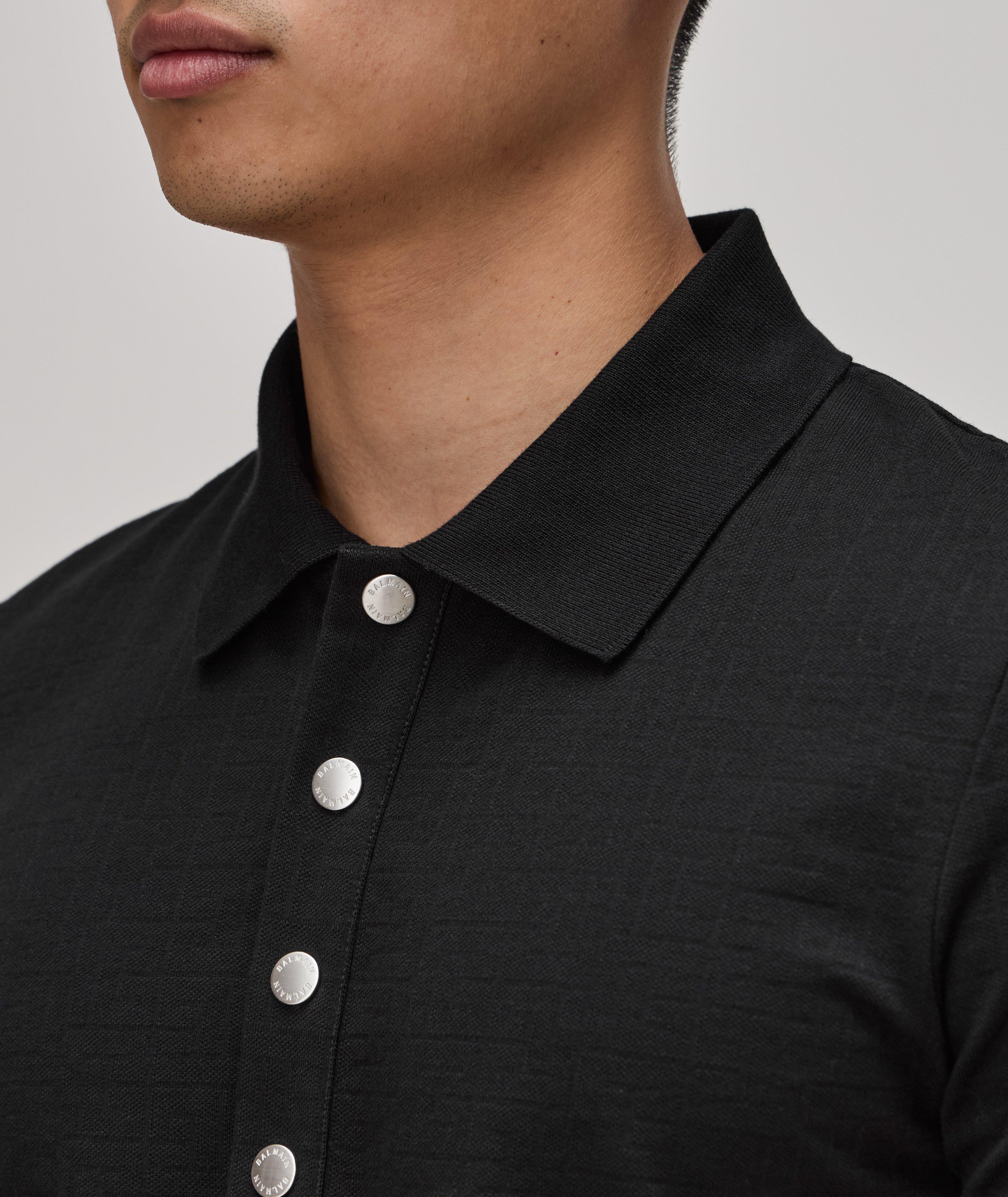 Jacquard Cotton Piqué Polo image 3