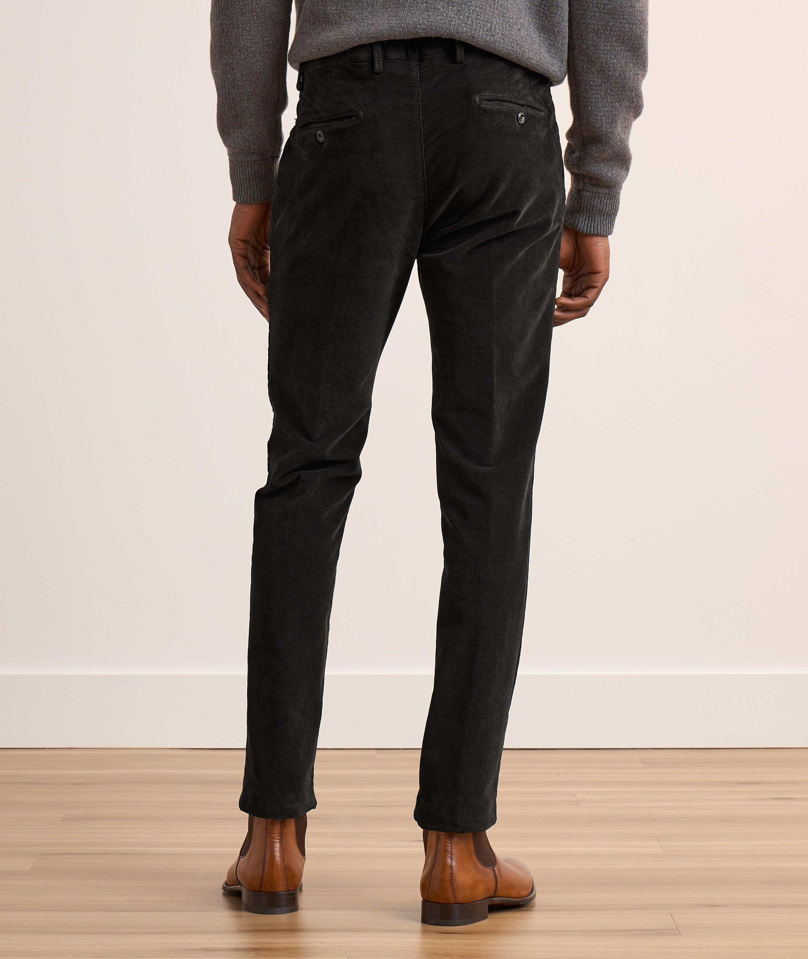 Slim Fit Textured Velour Pants image 2