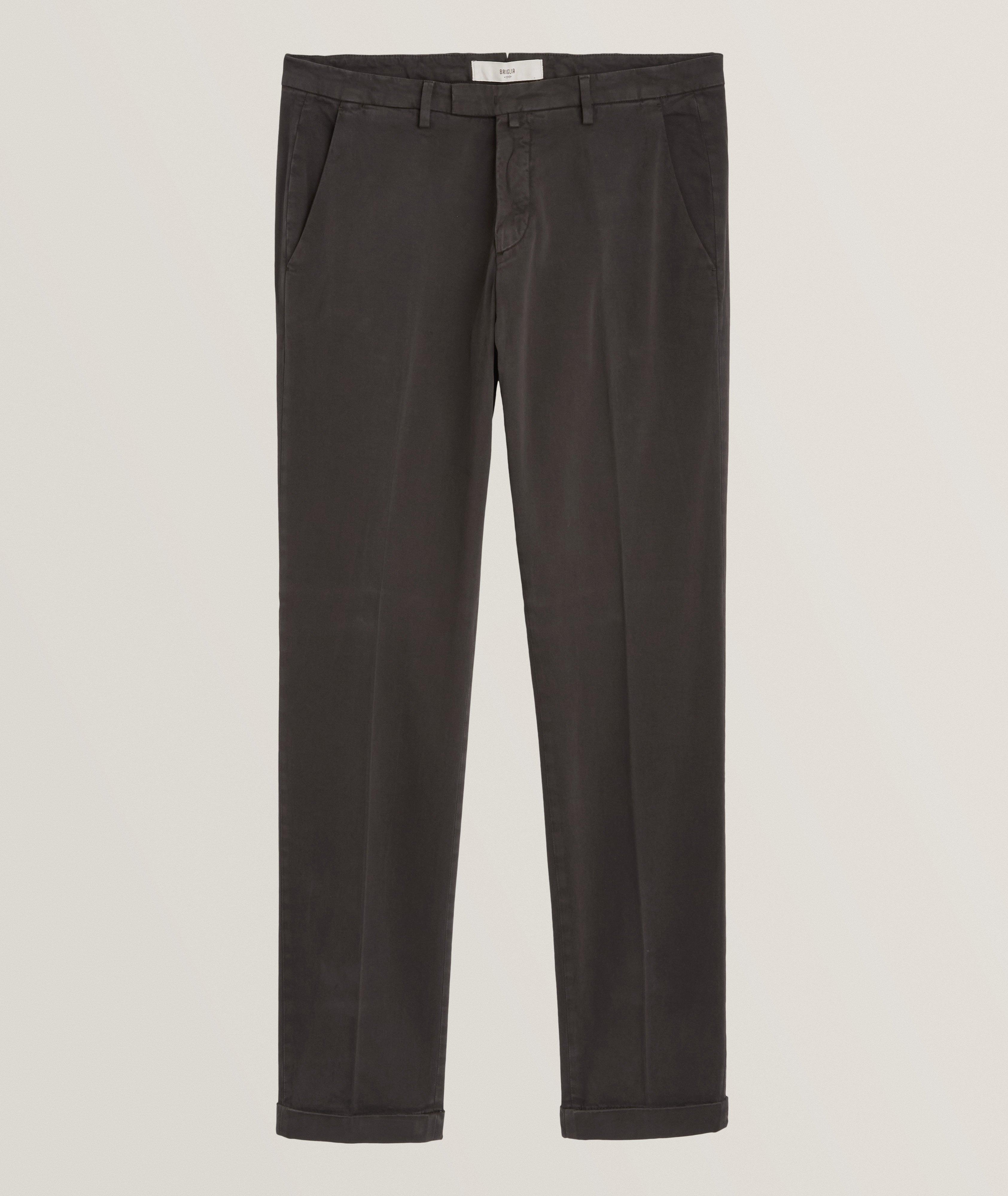 Stretch-Cotton Jersey Chinos image 0