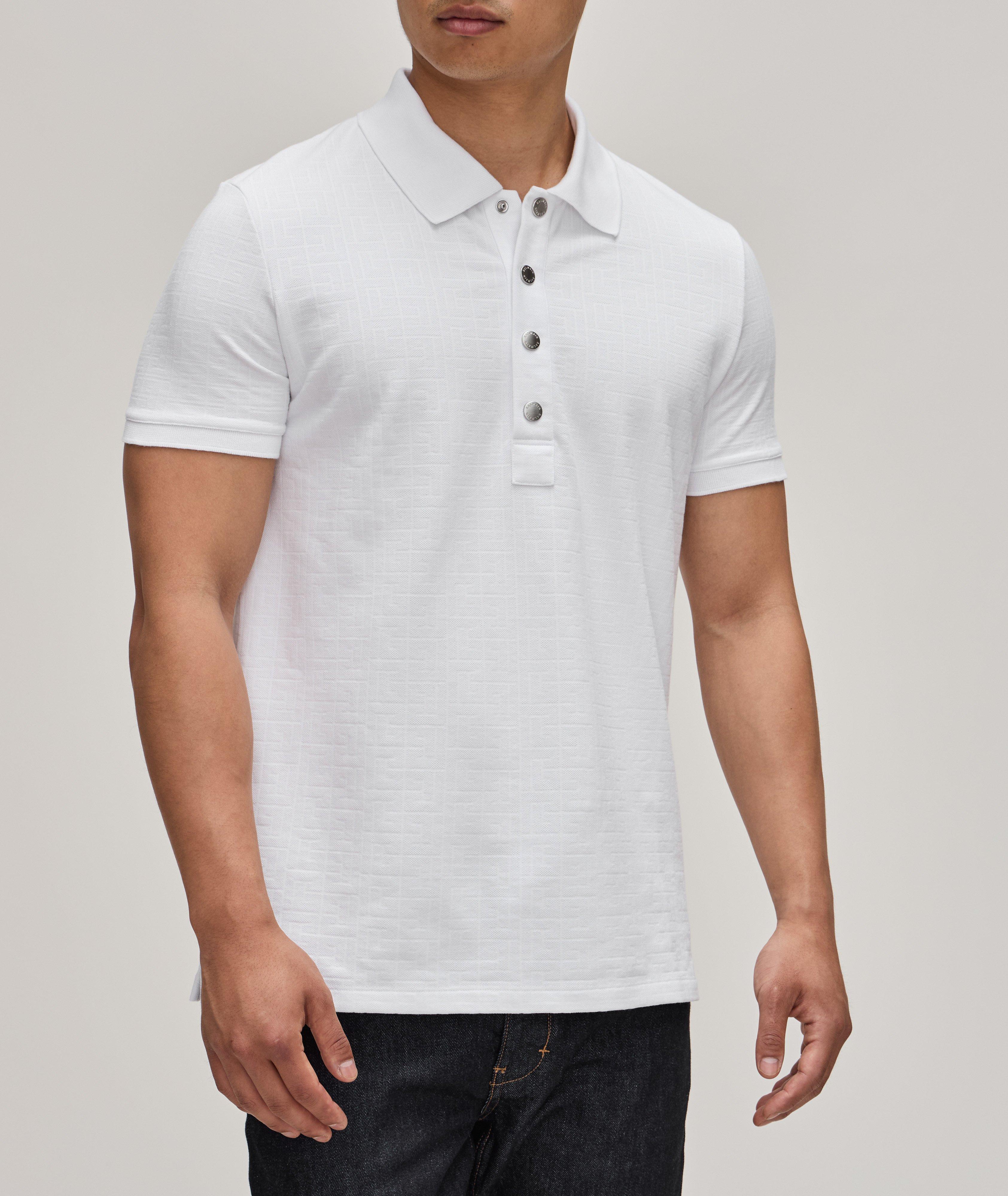 Jacquard Cotton Piqué Polo image 1