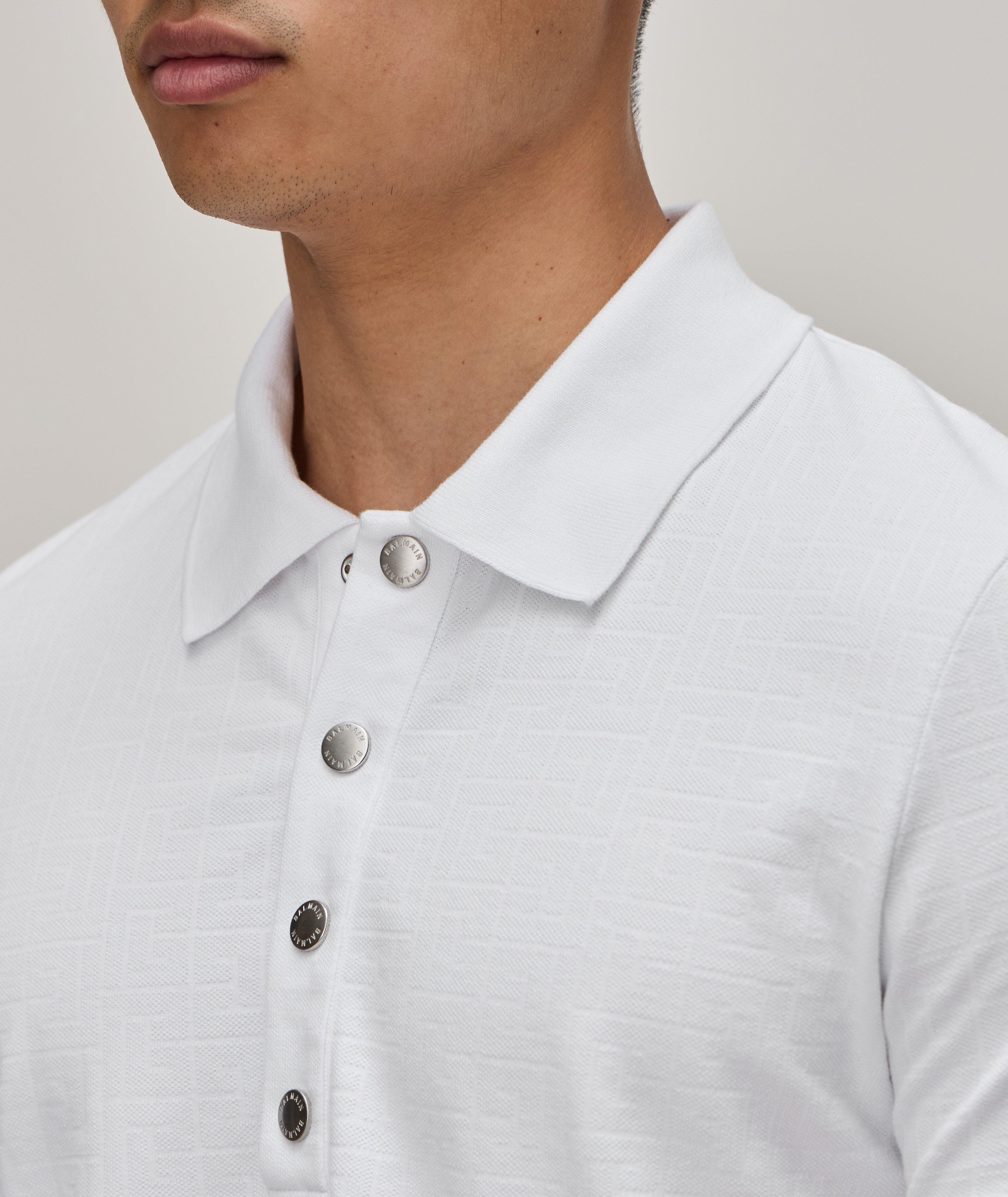 Jacquard Cotton Piqué Polo image 3