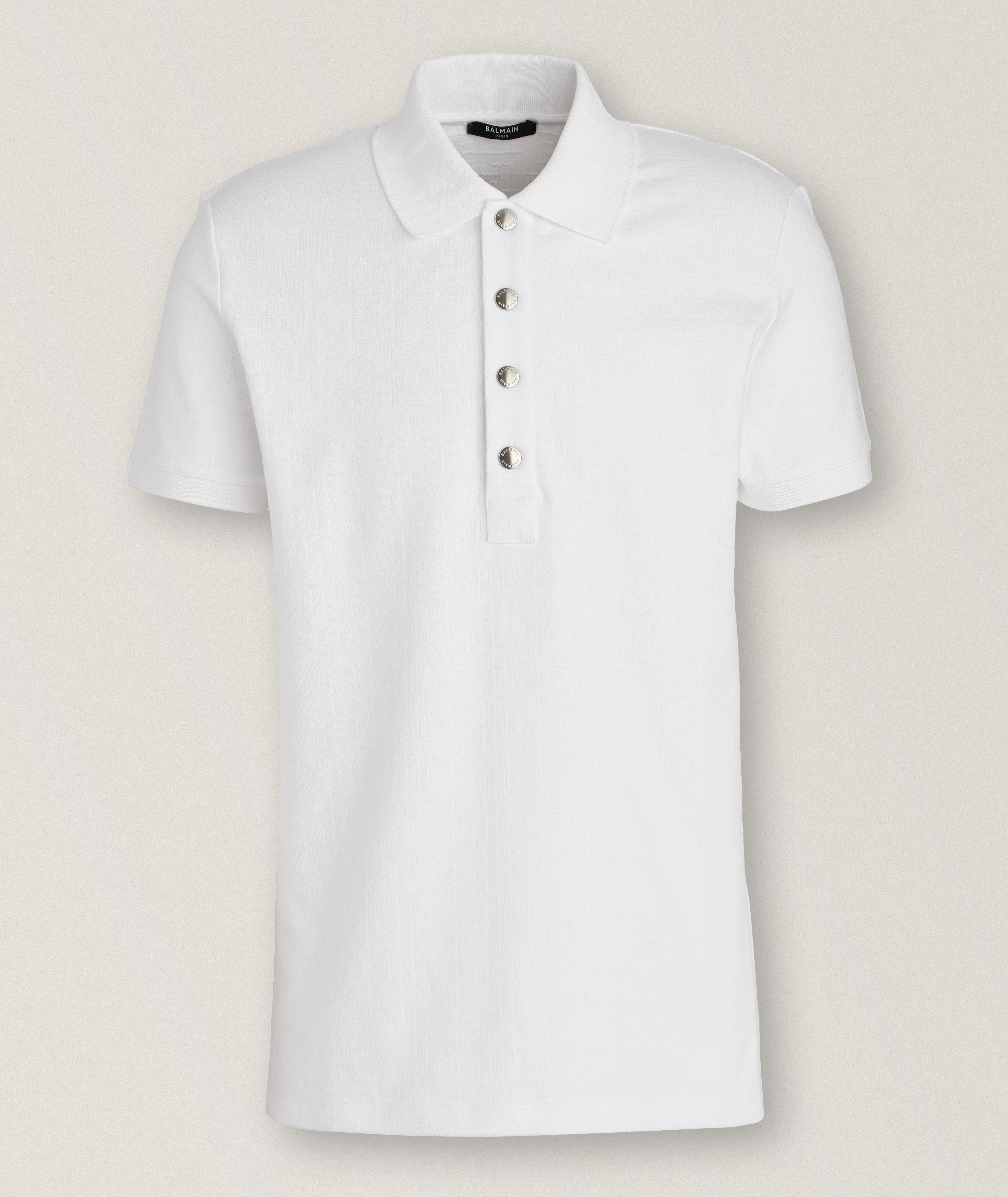 Jacquard Cotton Piqué Polo image 0