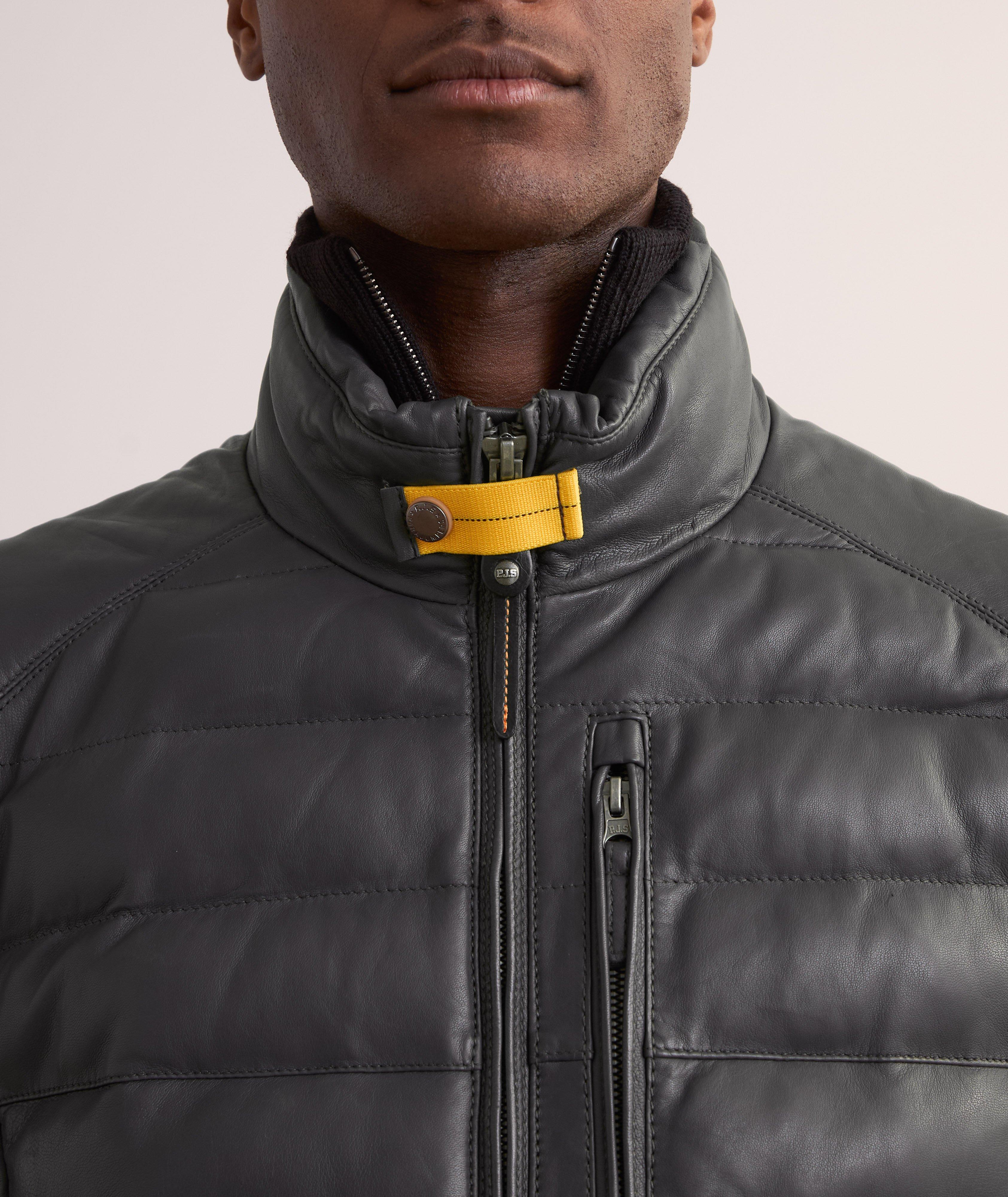 Blouson Ernie matelassé en cuir image 3