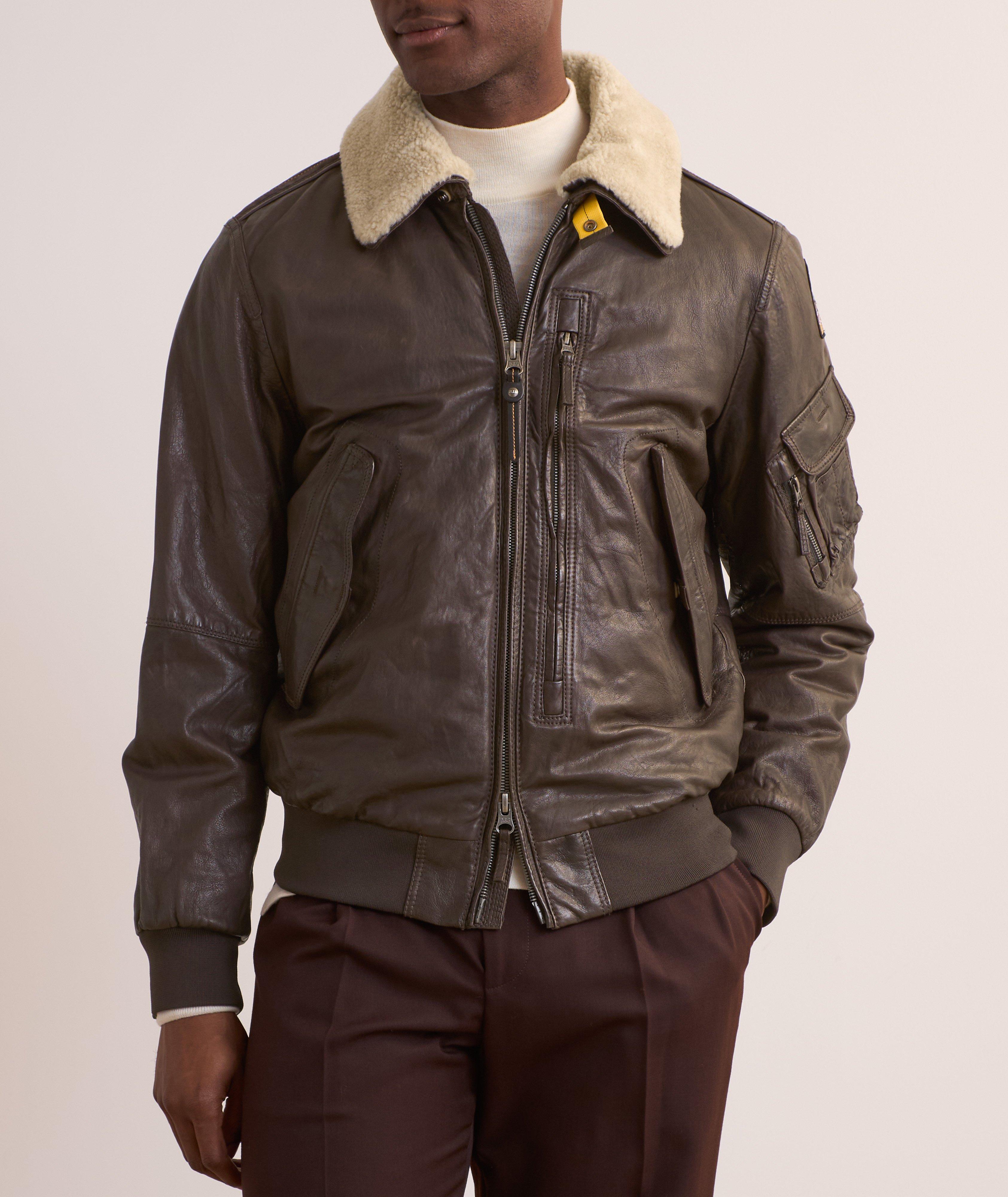 Blouson de style aviateur Josh en cuir image 1