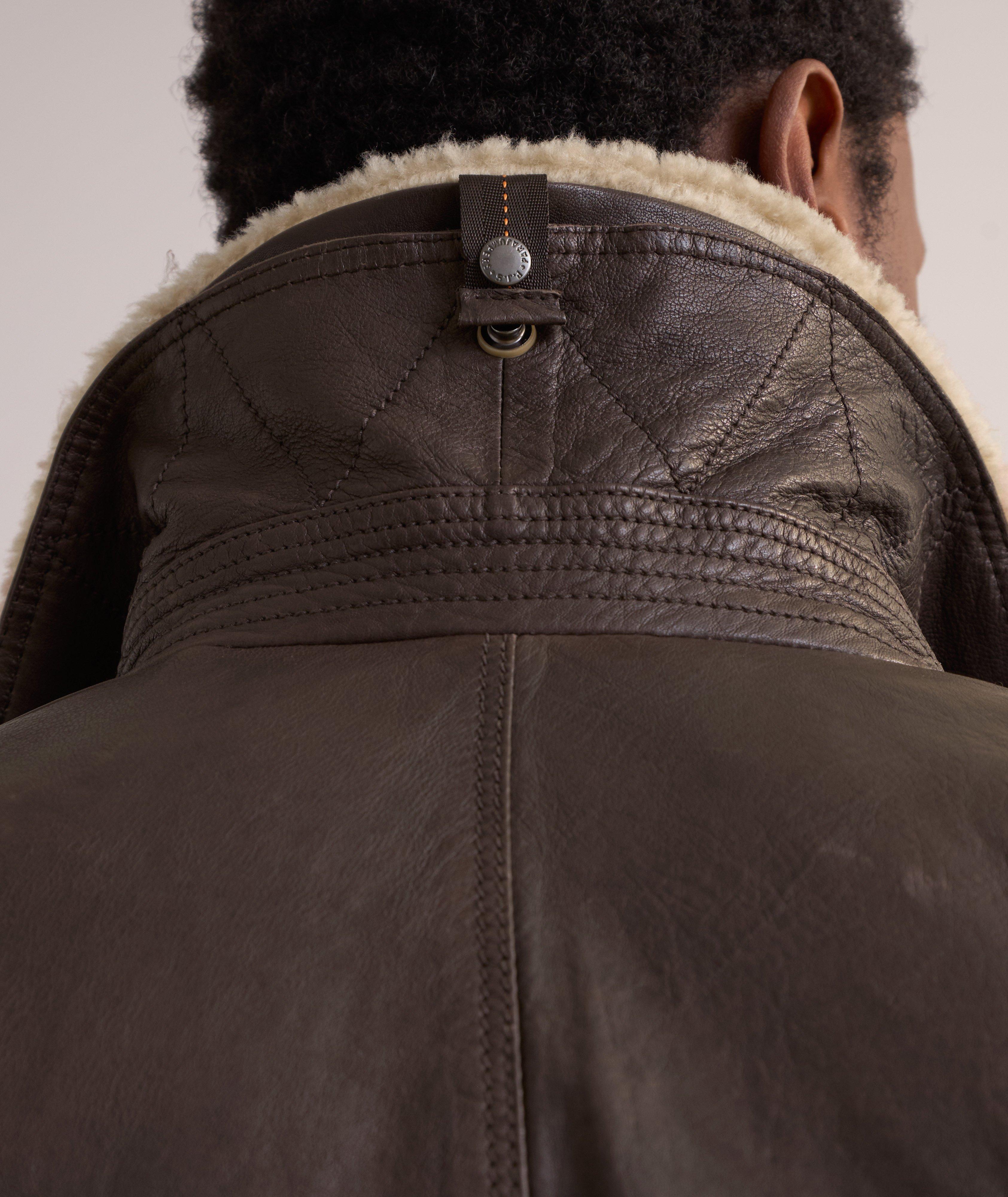 Josh Leather Aviator Jacket image 6