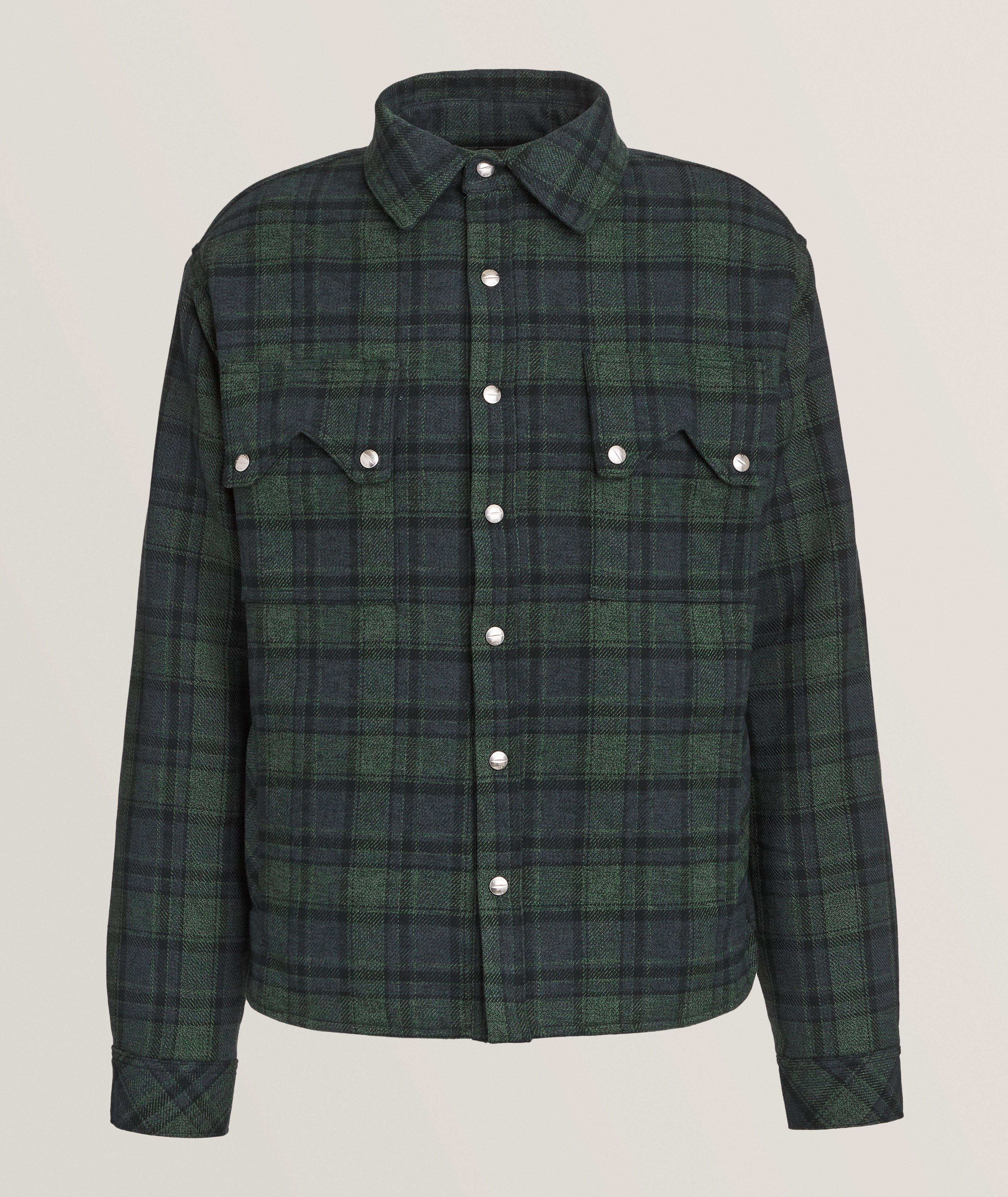 Check Cotton Filled Overshirt image 0