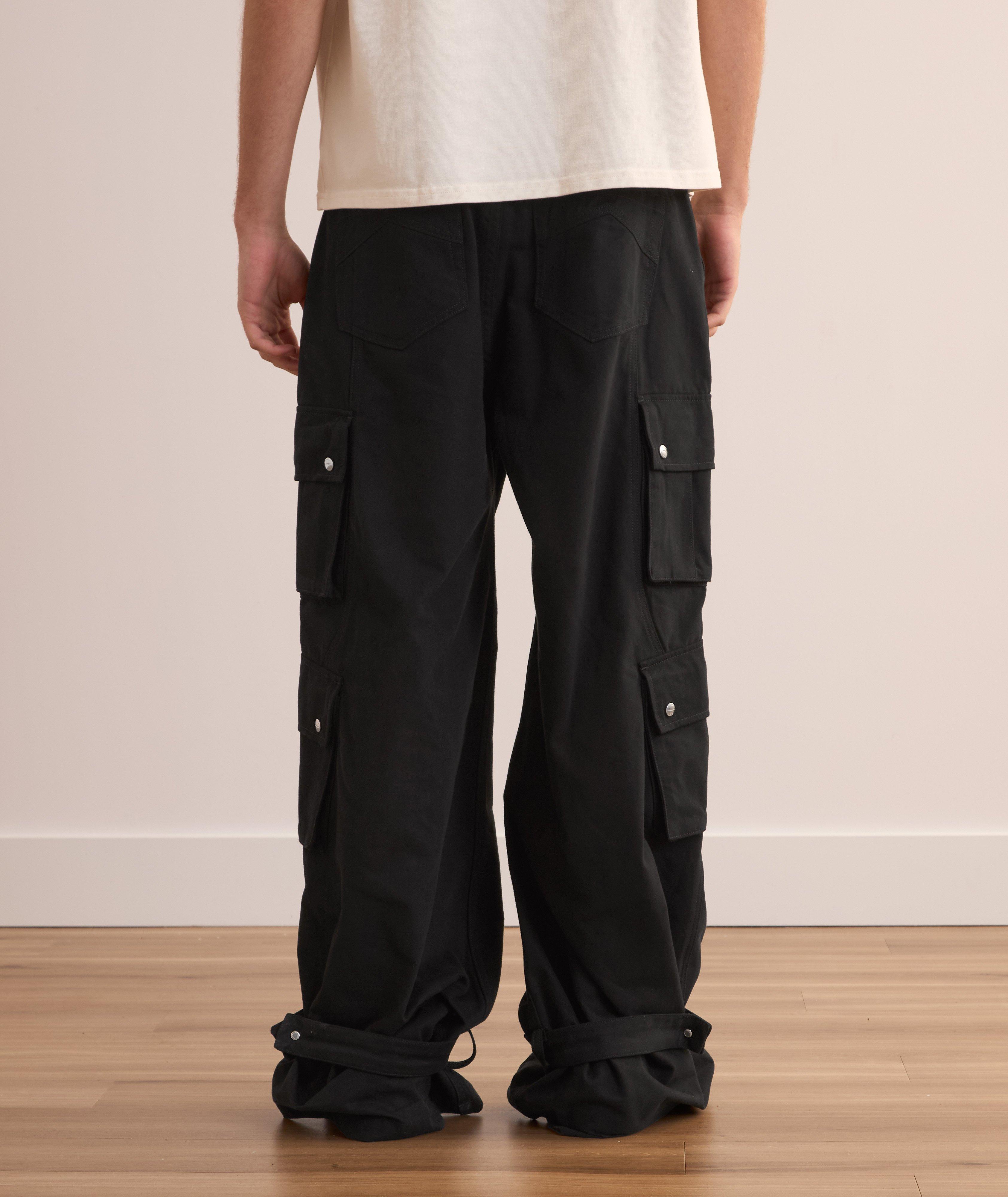 Baggy Wide-Leg Four-Pocket Cargo Pants image 3