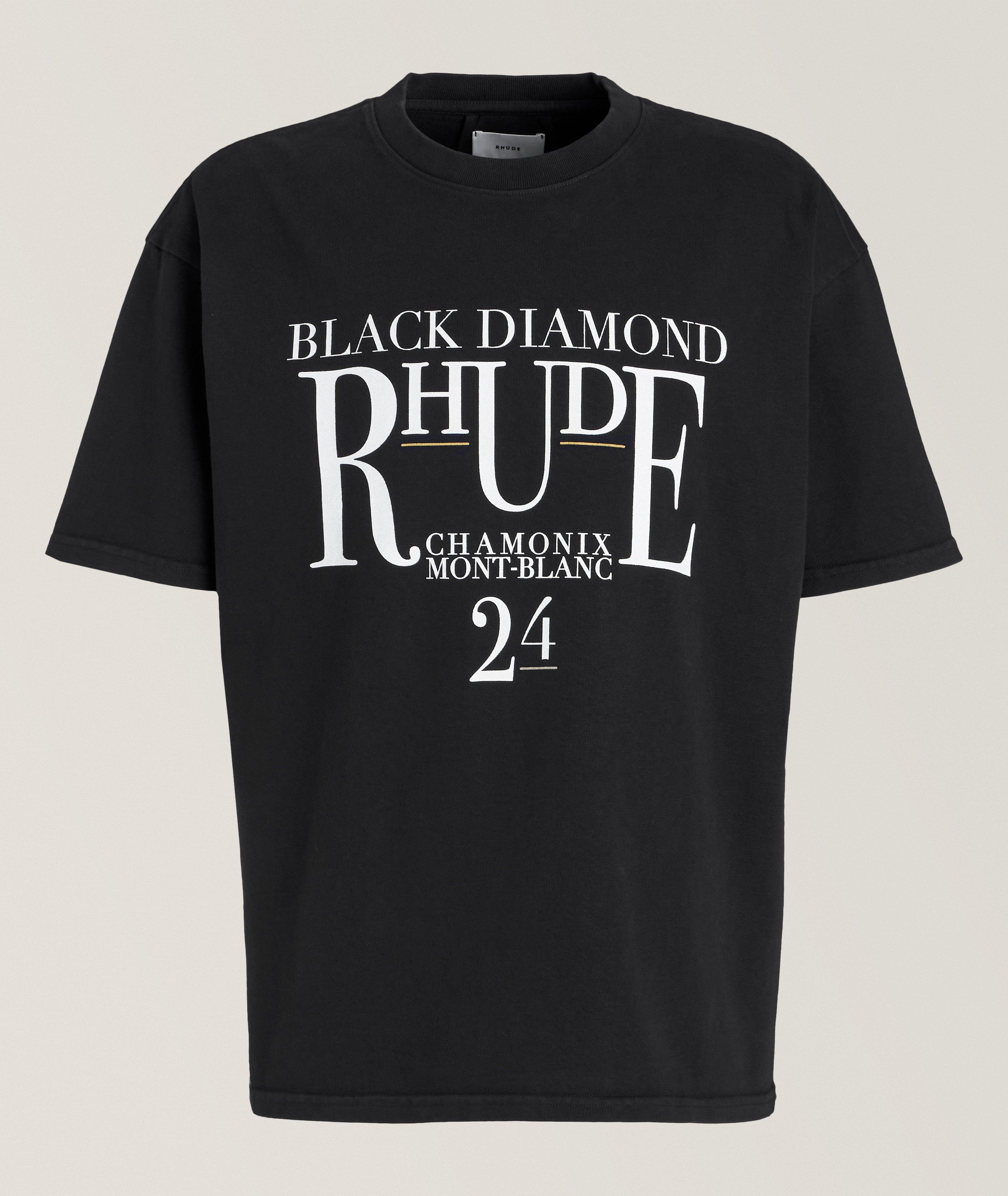 Diamond Text Logo Cotton T-Shirt