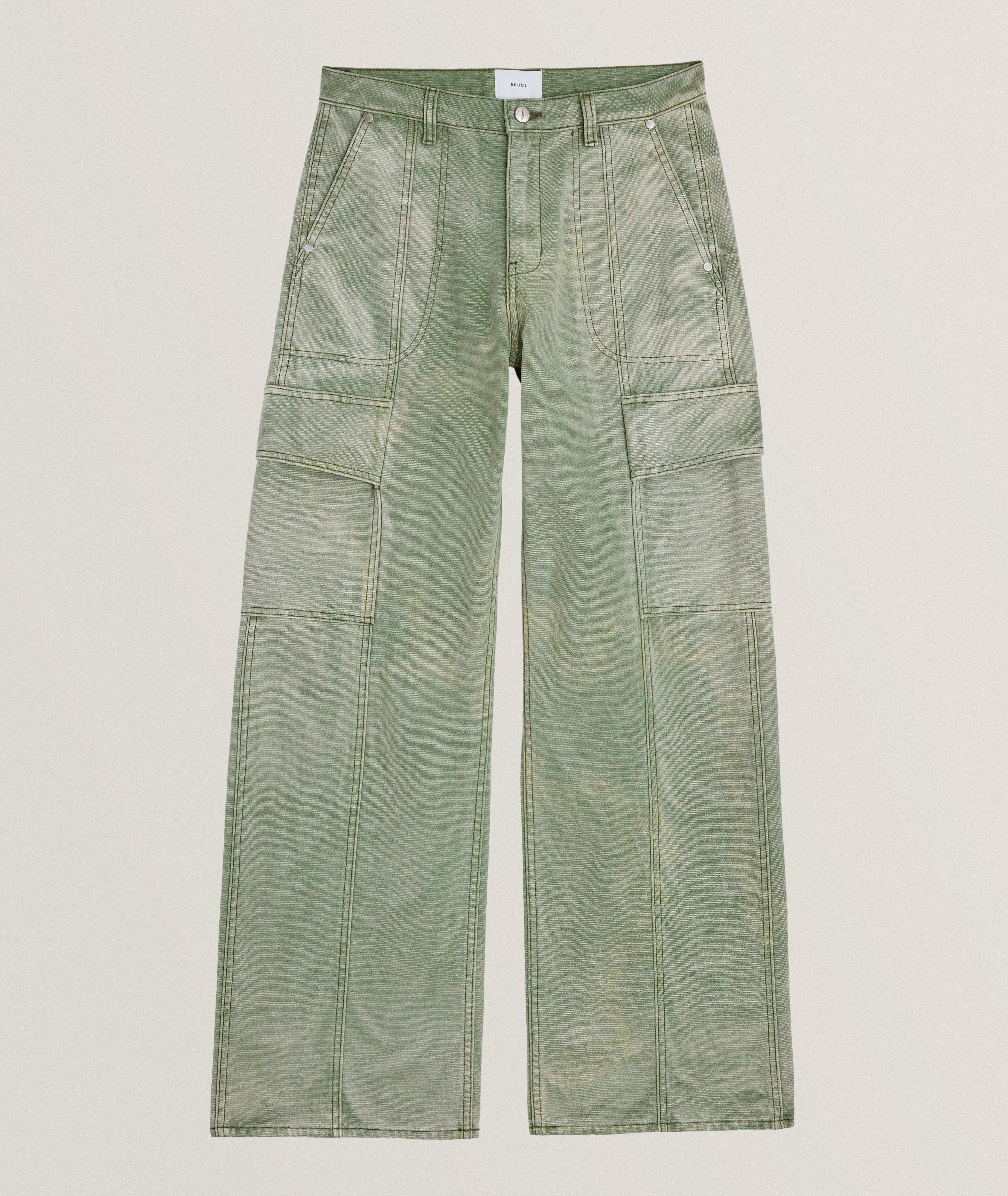 Pantalon cargo en toile de coton image 0