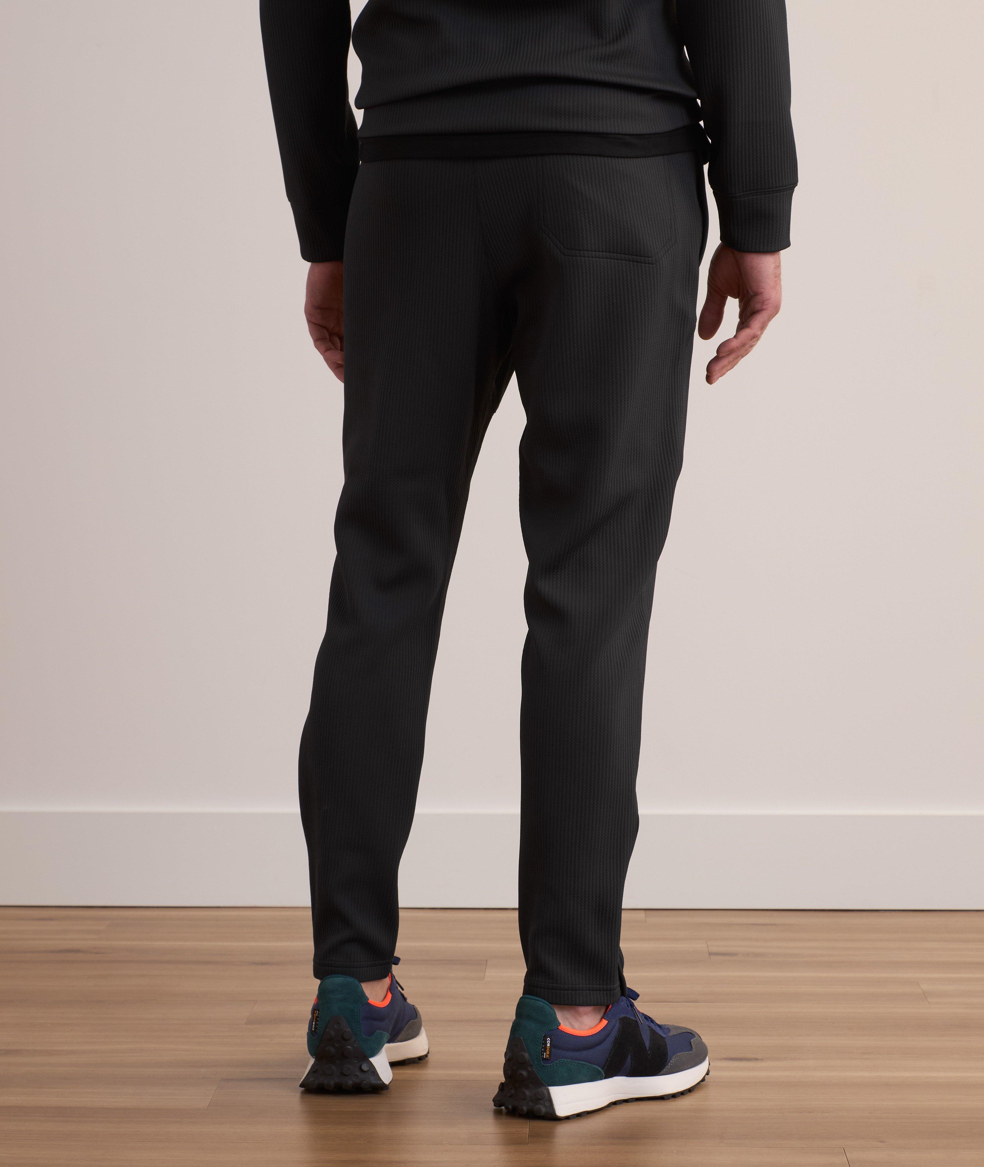 Pantalon sport en tricot double de coupe amincie image 2