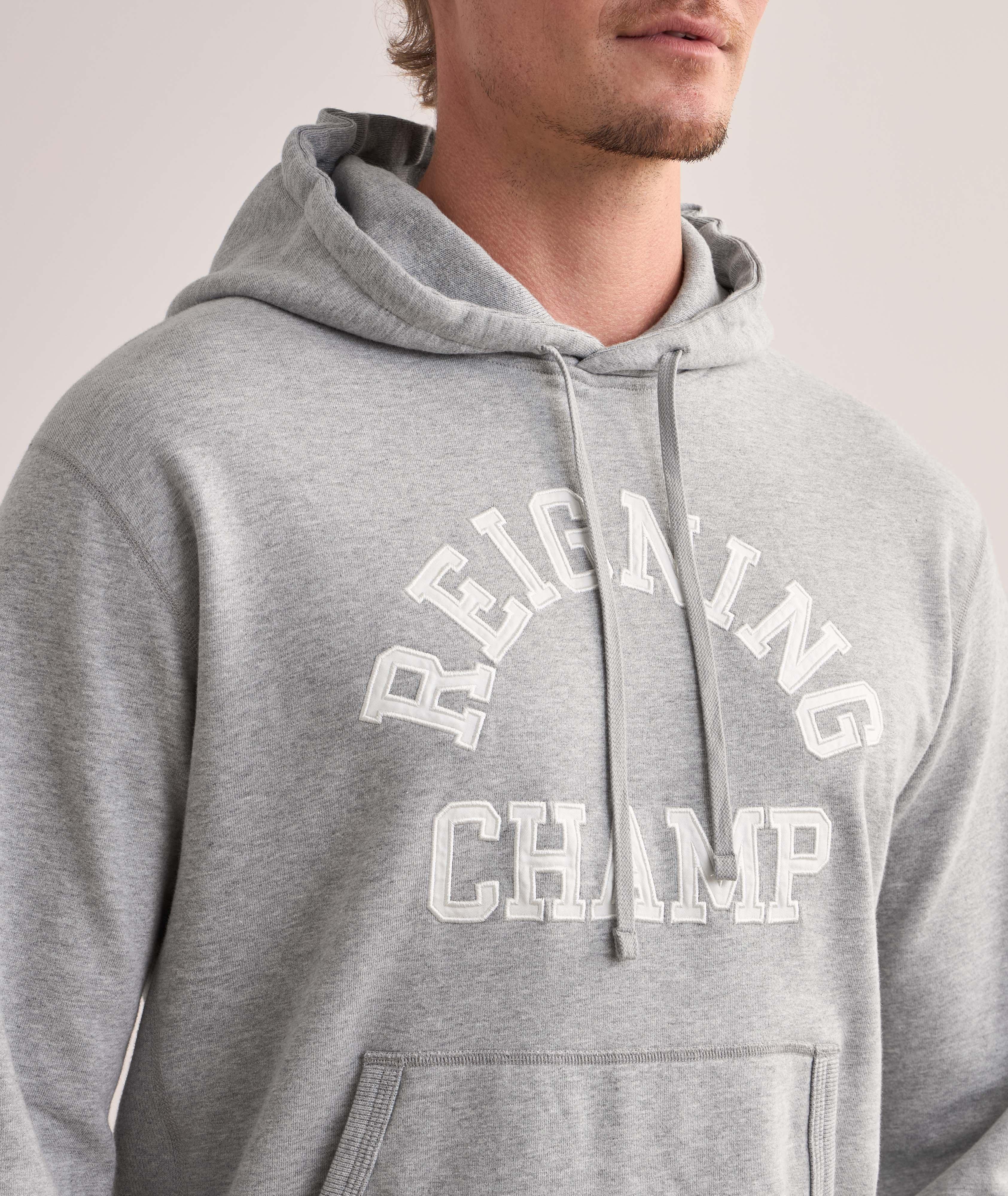 Midweight Cotton Arch Logo Hooded Sweater image 3