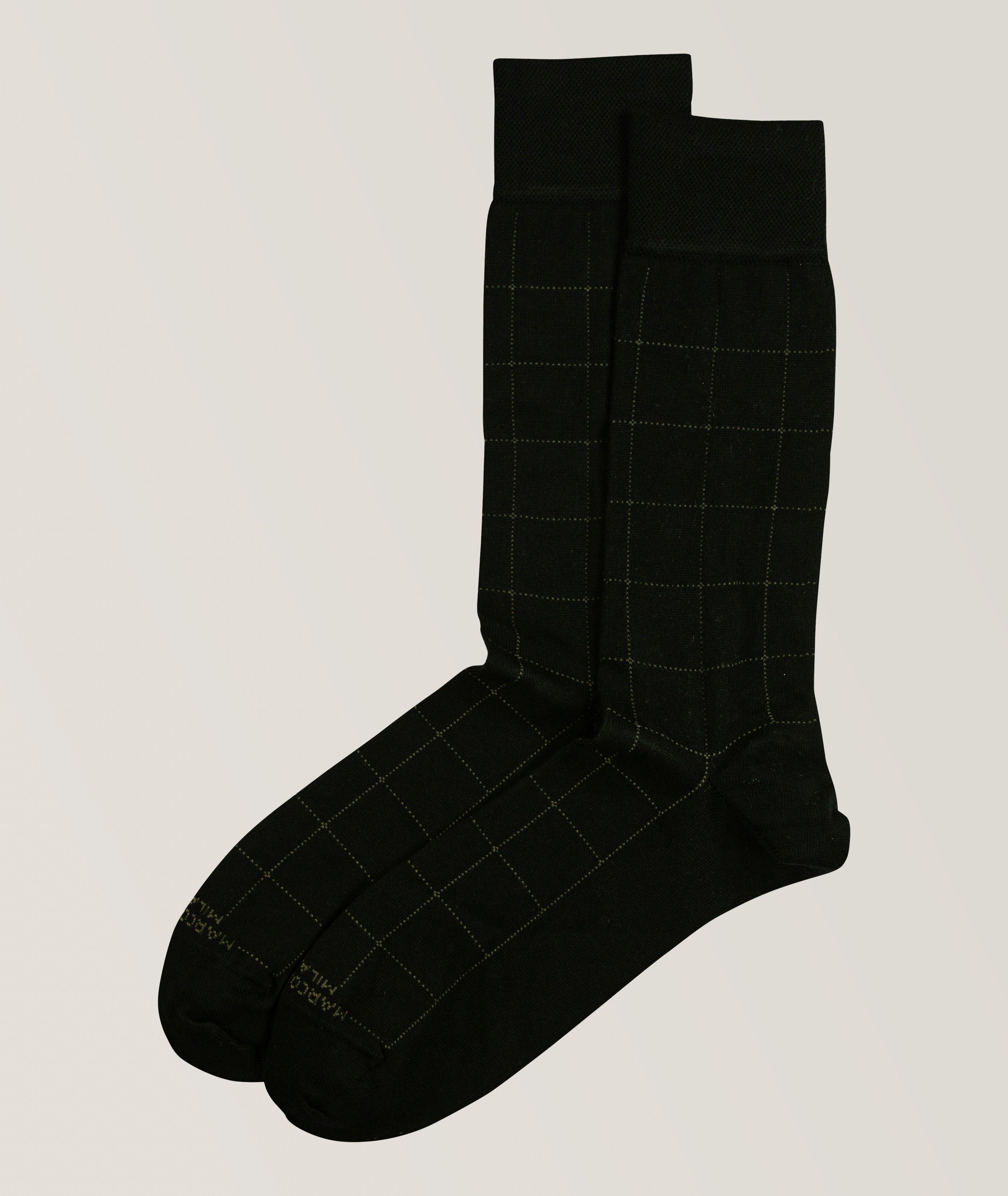 Windowpane Dress Socks image 0