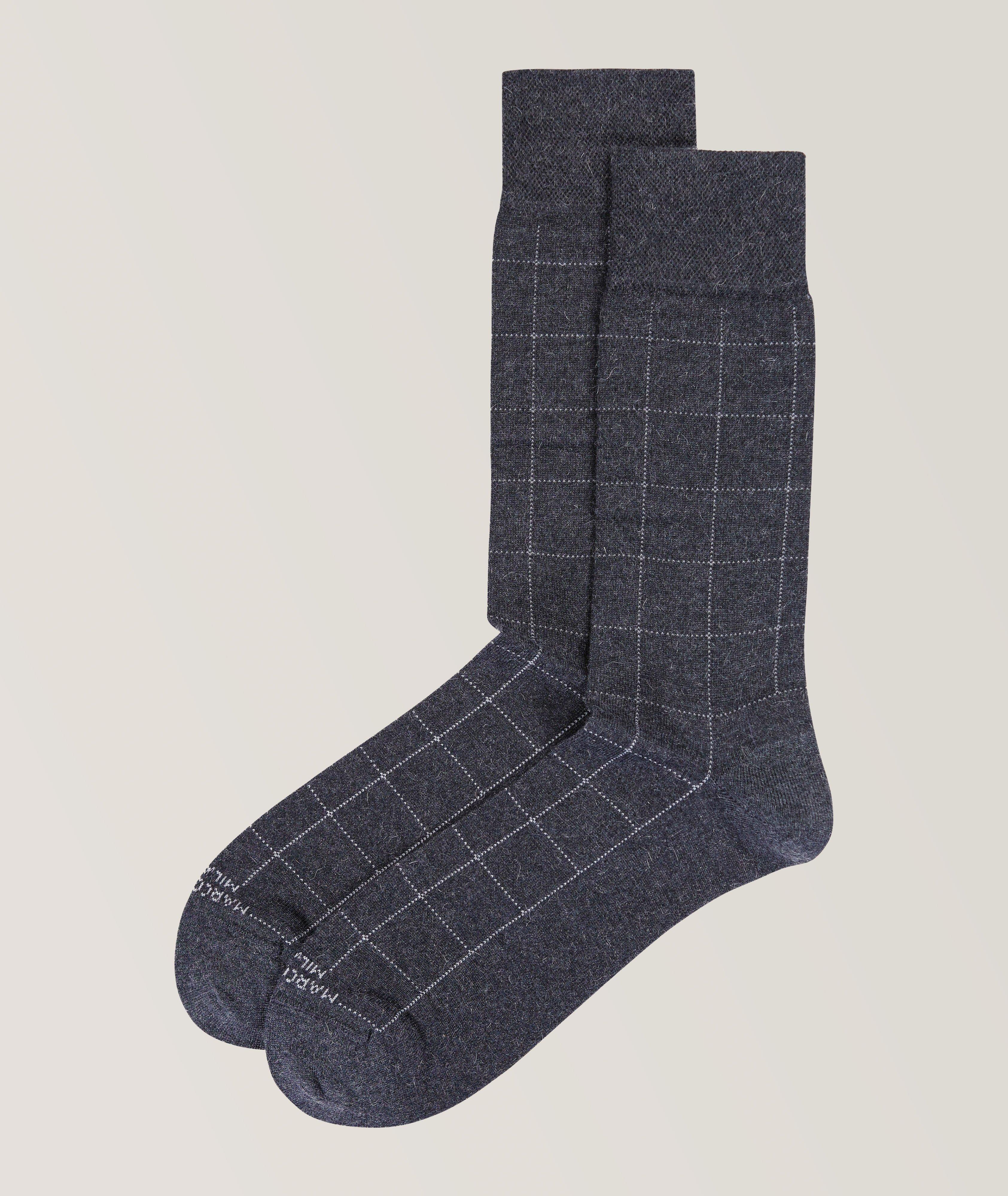 Windowpane Dress Socks image 0