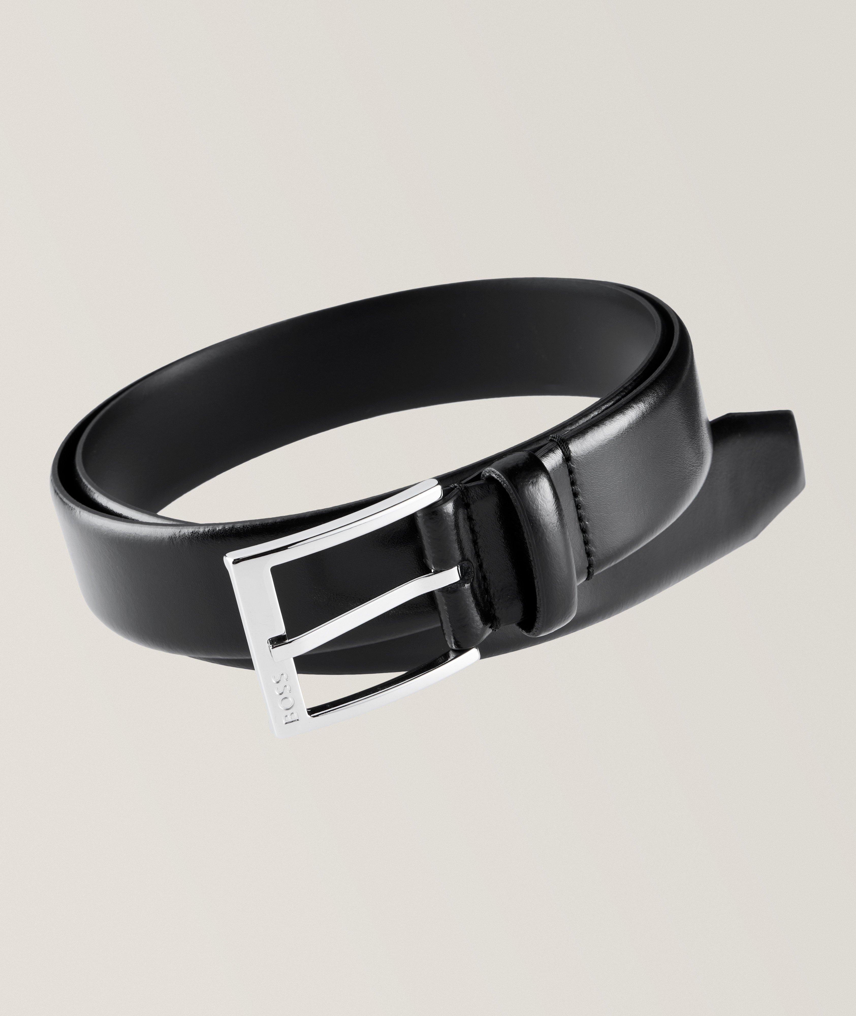 Hugo boss white belt best sale