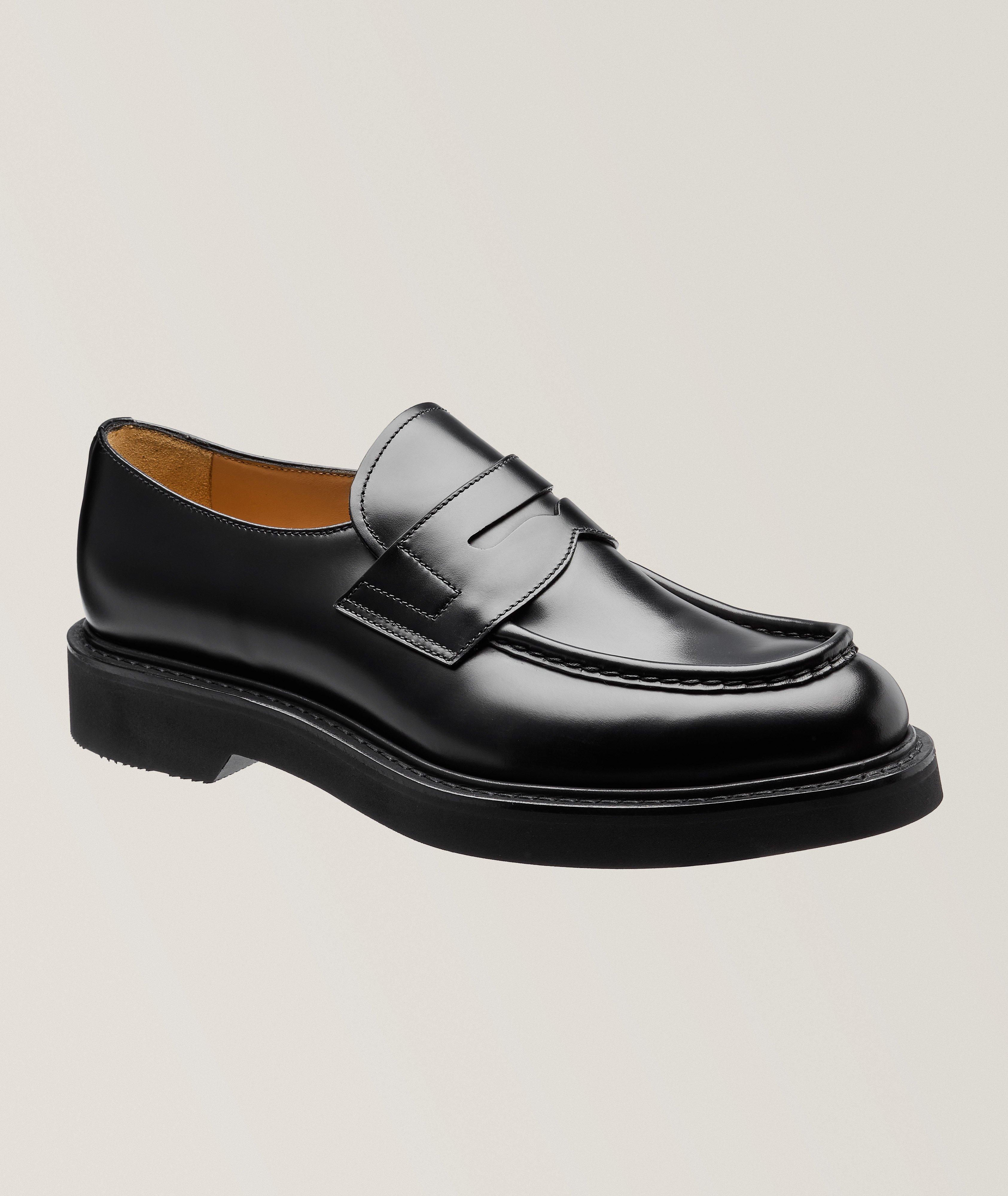 Lynton Polished Leather Penny Loafers image 0