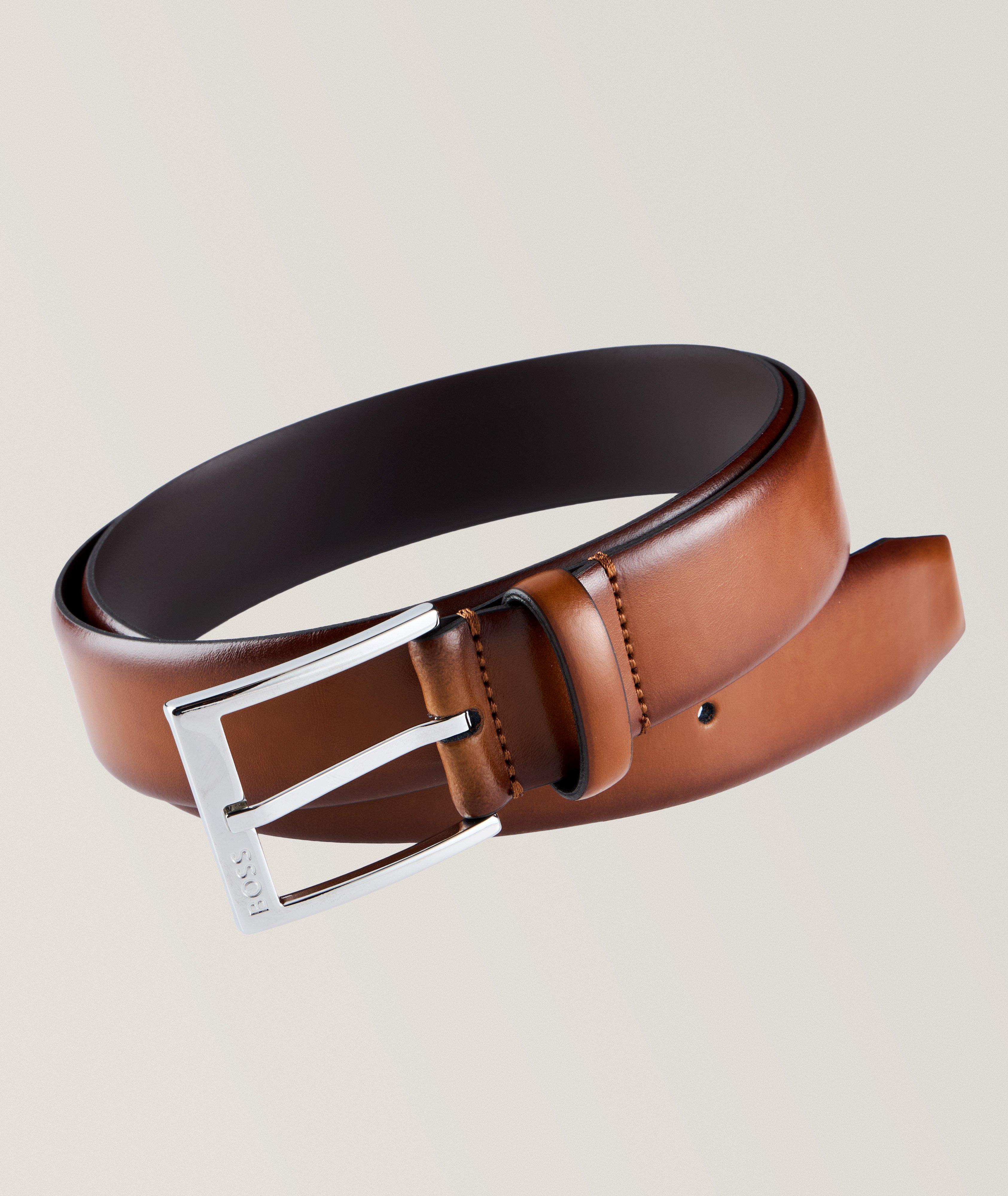 Hugo boss dress belt best sale