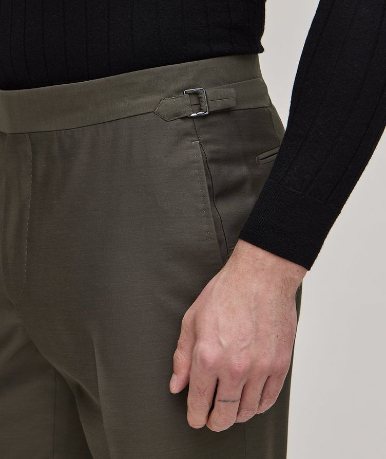Yarn Dyed Mikado Wool-Silk Trousers  image 3