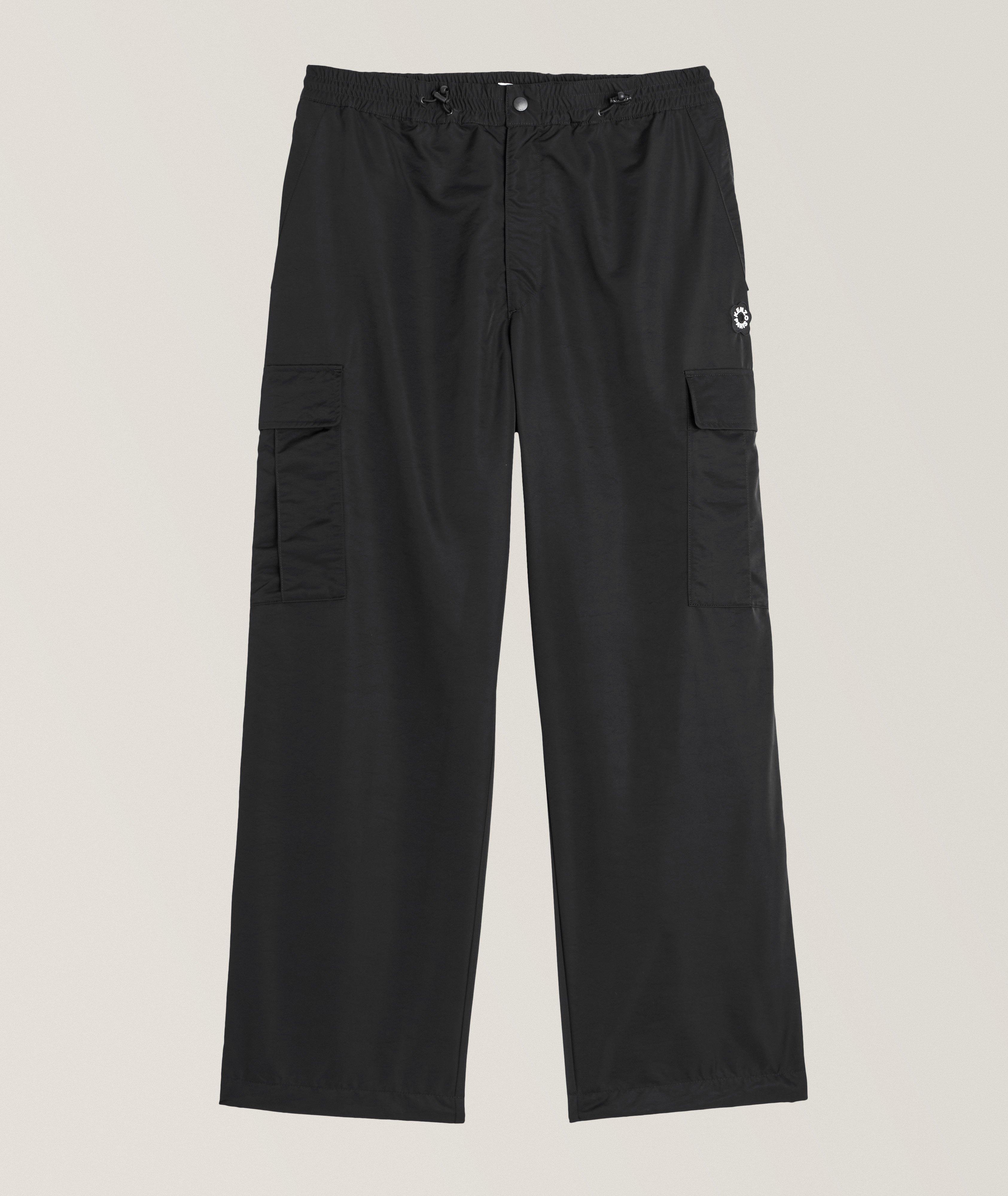 Pantalon cargo avec emblème de fleur image 0