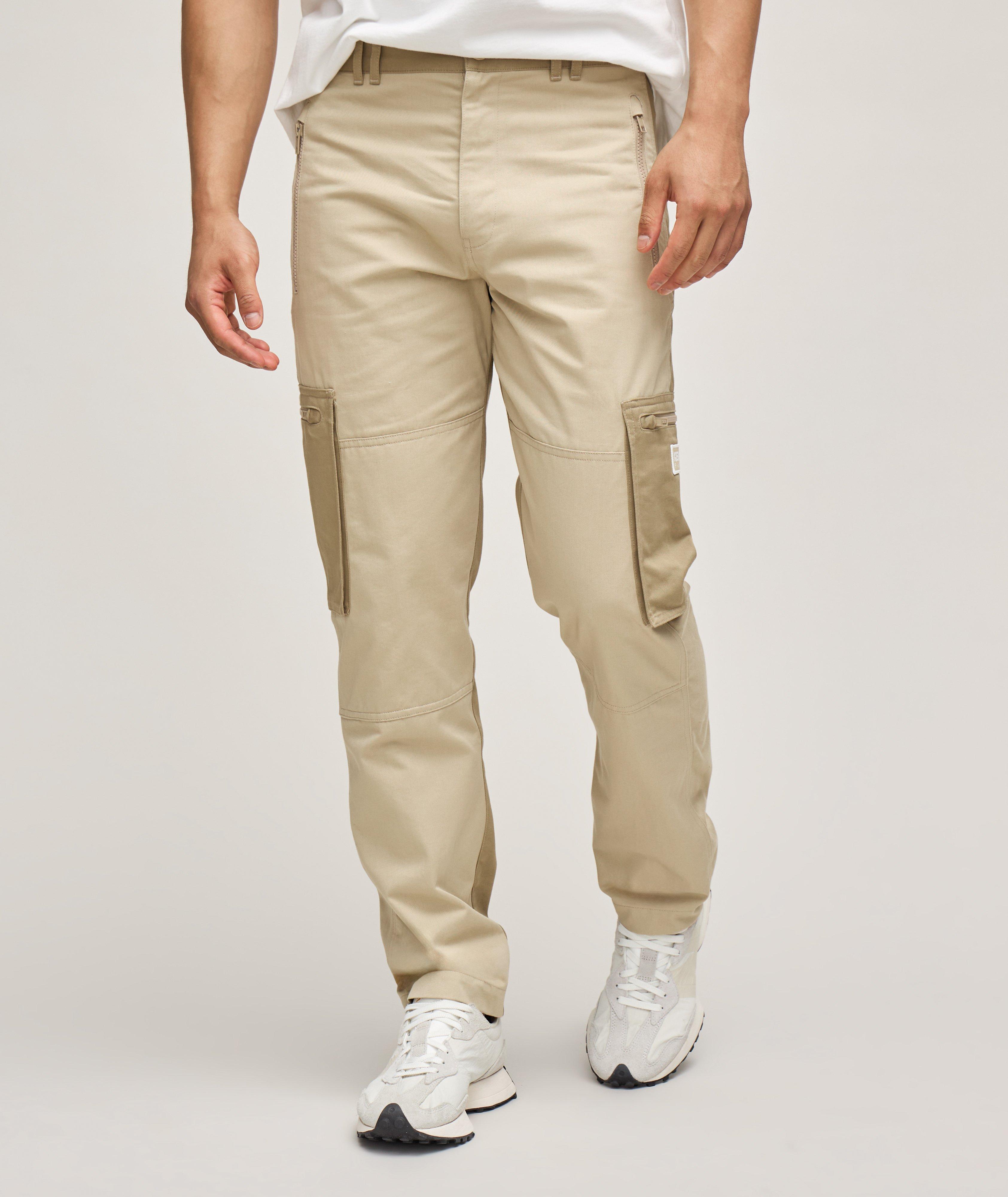 Two-Tone Cotton Cargo Pants image 1