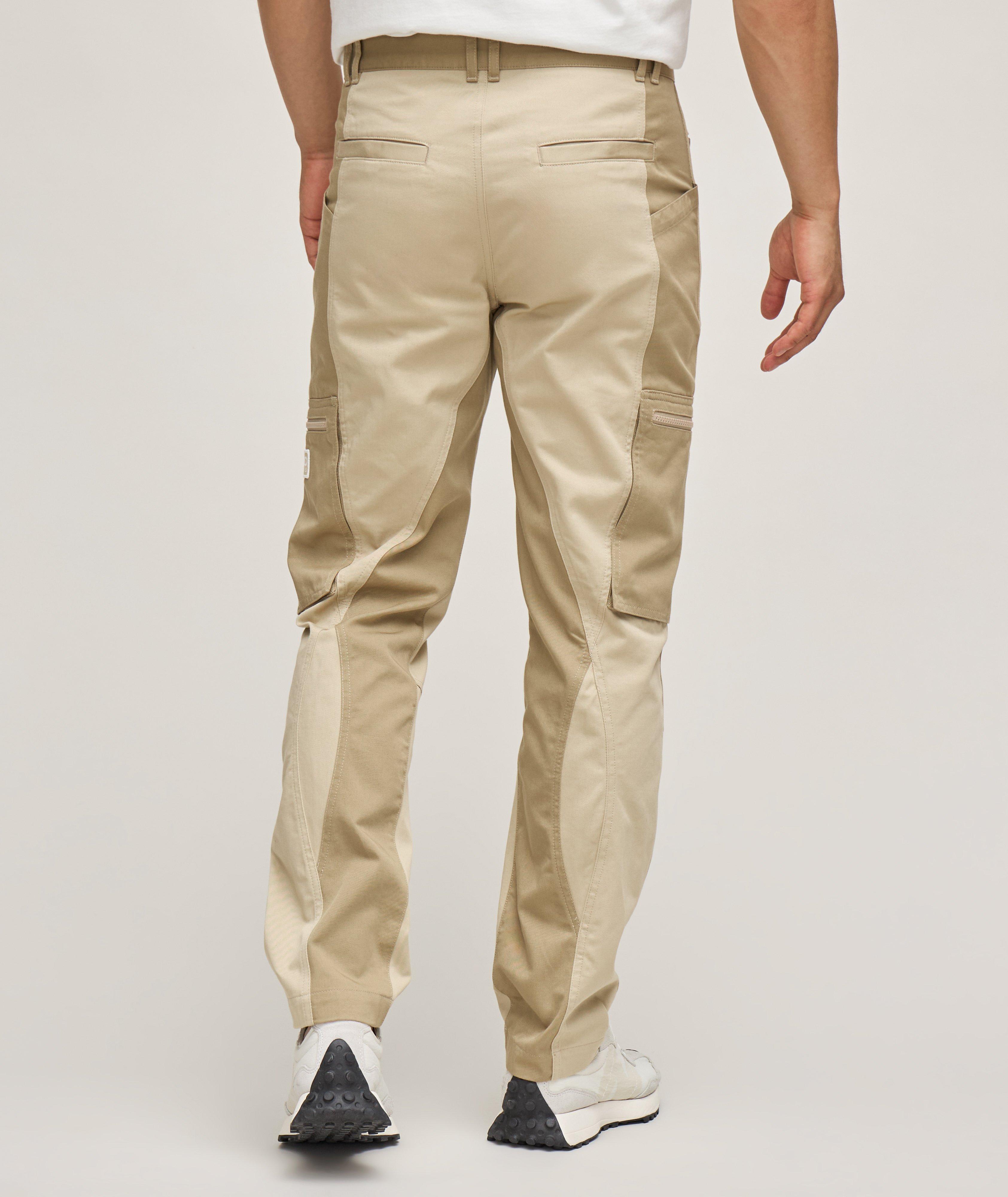 Two-Tone Cotton Cargo Pants image 2