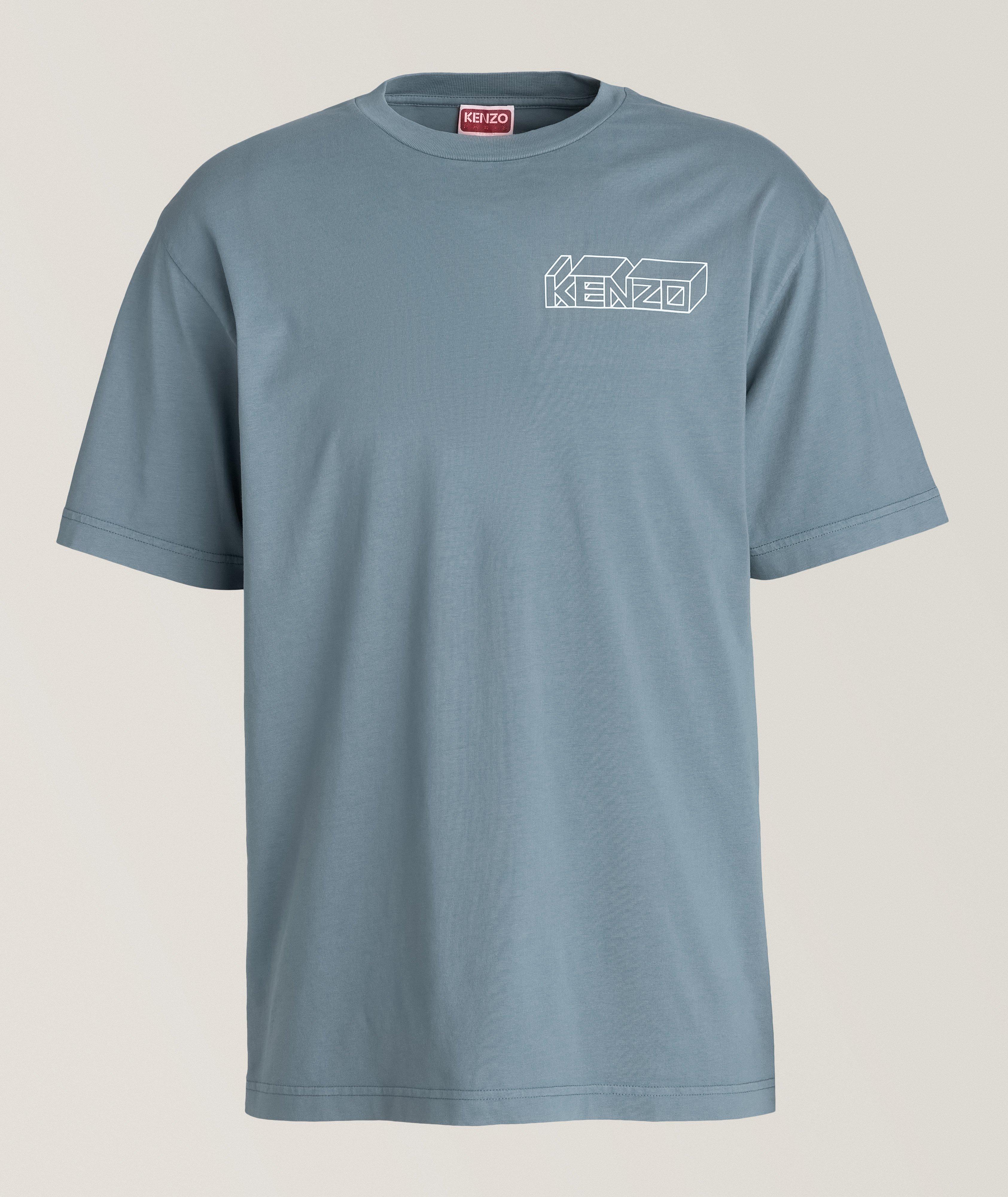 T-shirt en coton avec logo géométrique image 0