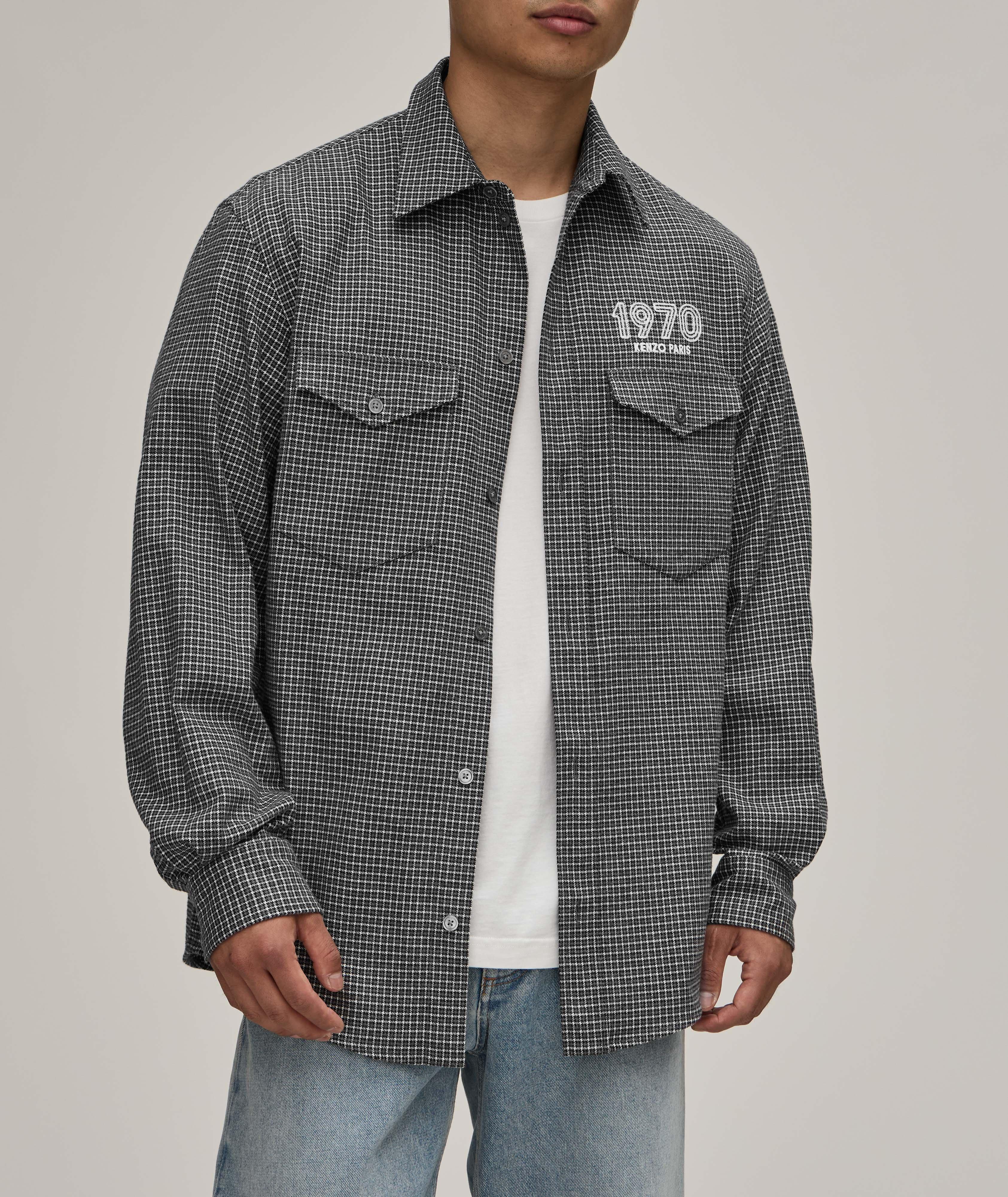 Cotton Check Western Overshirt  image 1