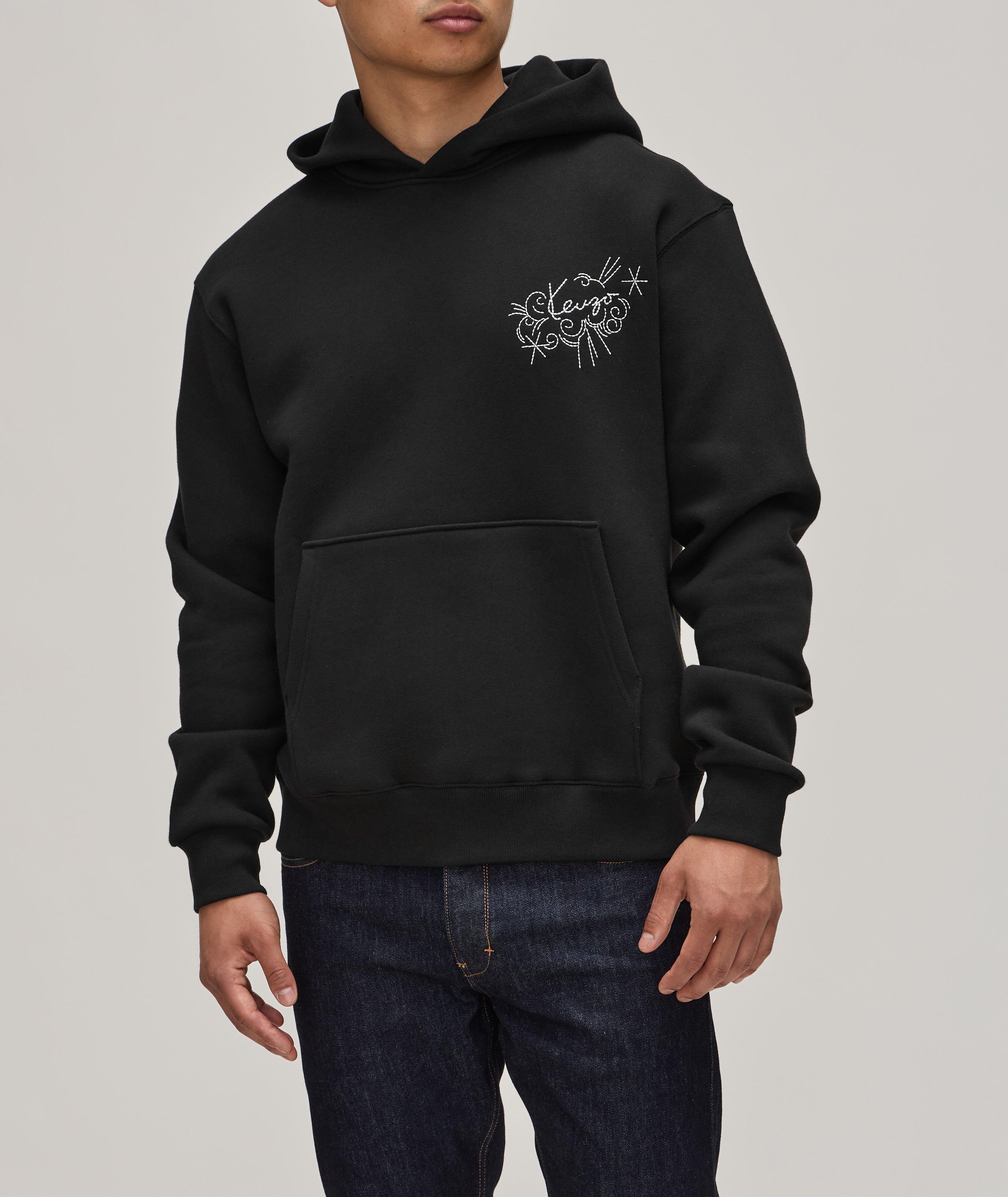 Embroidered Tiger Cotton Hooded Sweater  image 1