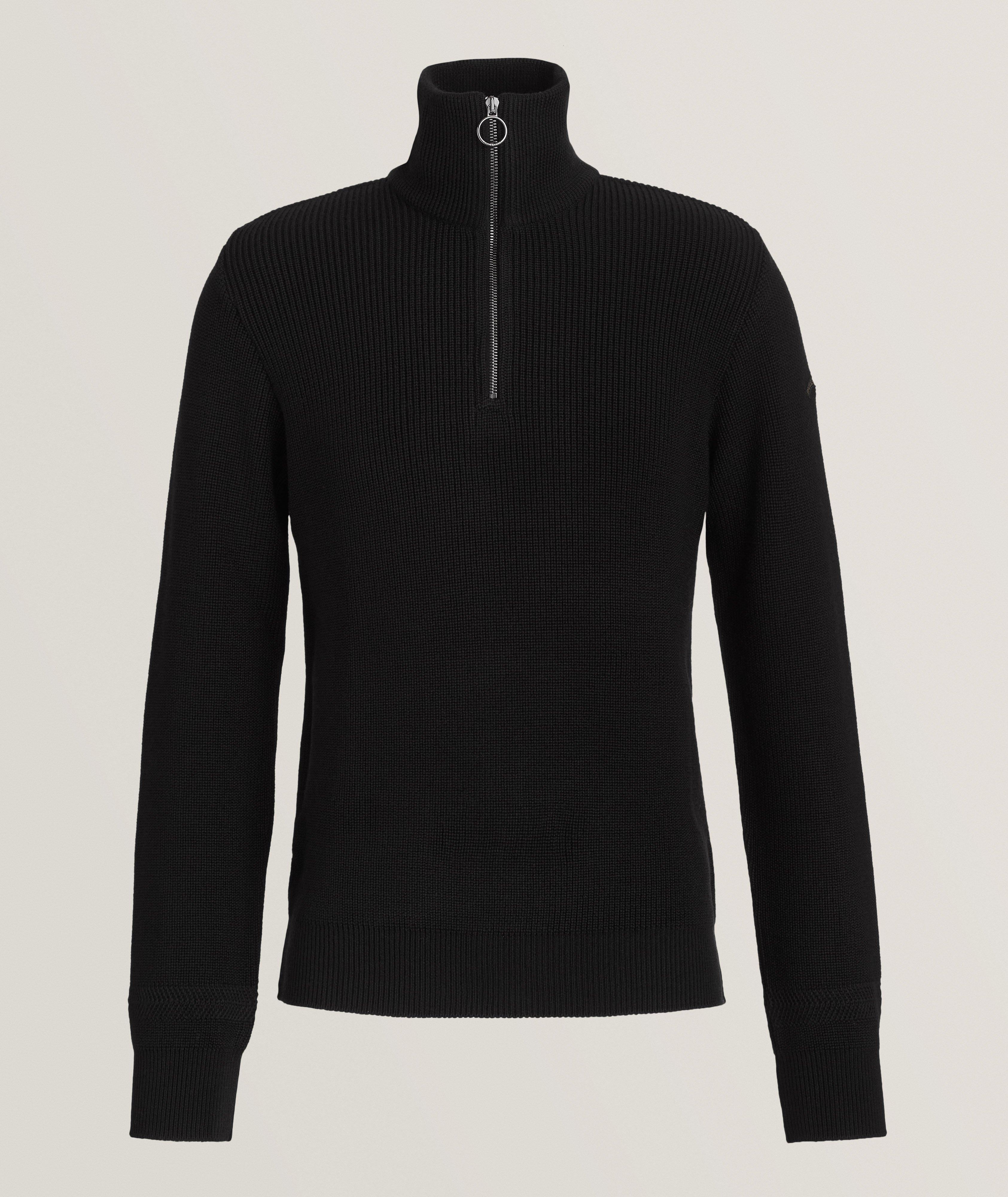 Wool-Blend Quarter-Zip Sweater image 0