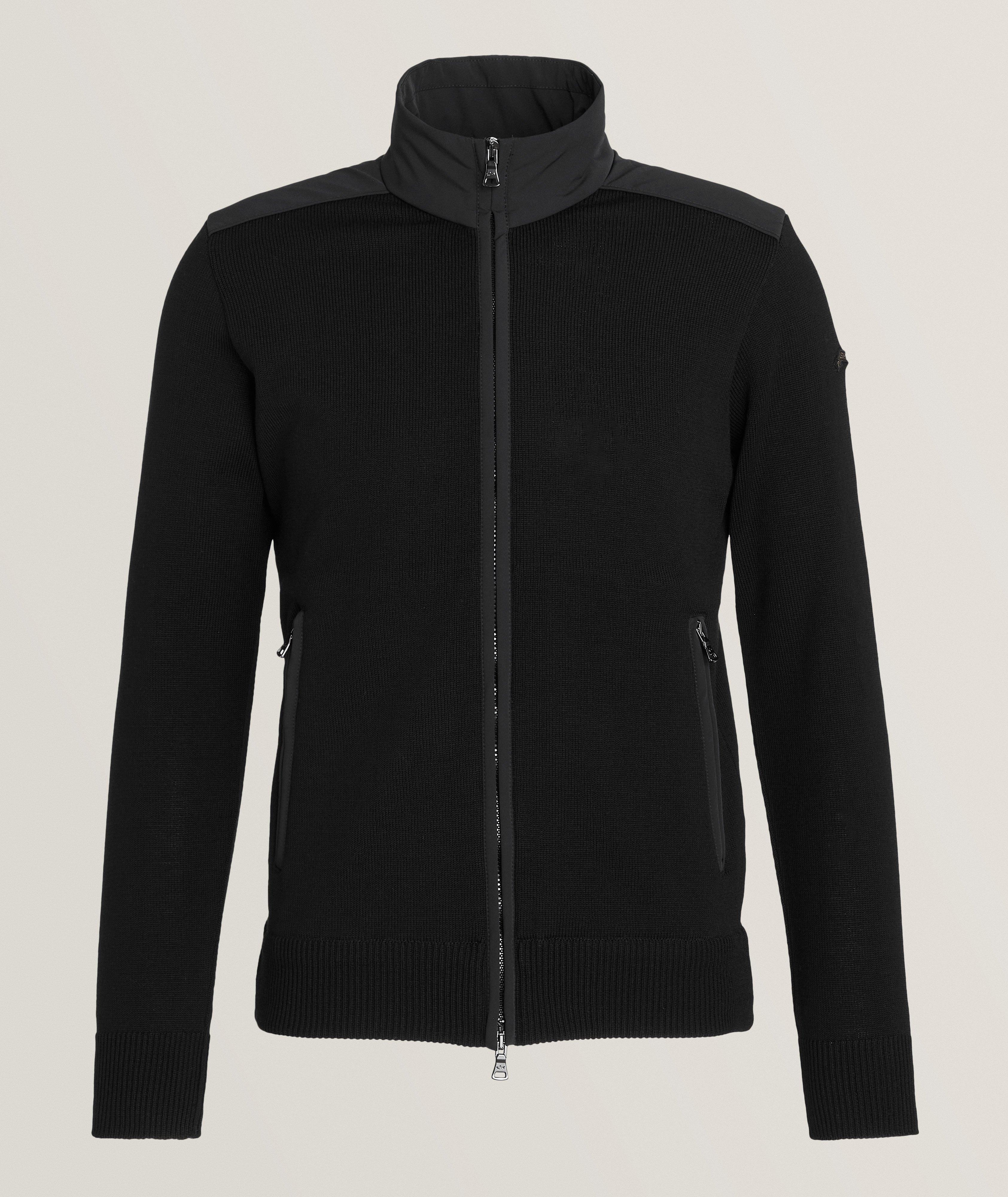 Virgin Wool Full-Zip Sweater image 0