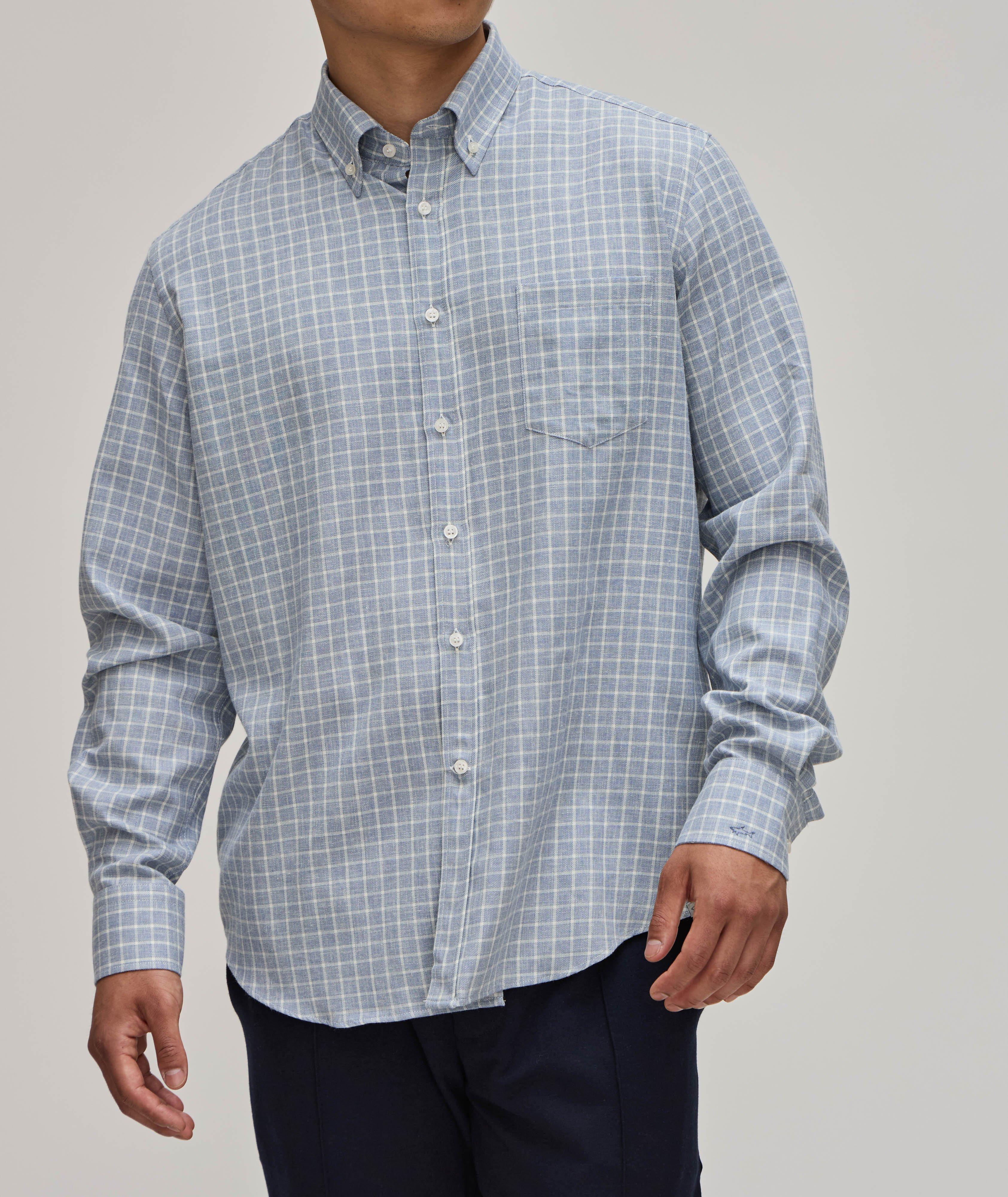 Check Cotton-Blend Sport Shirt  image 1