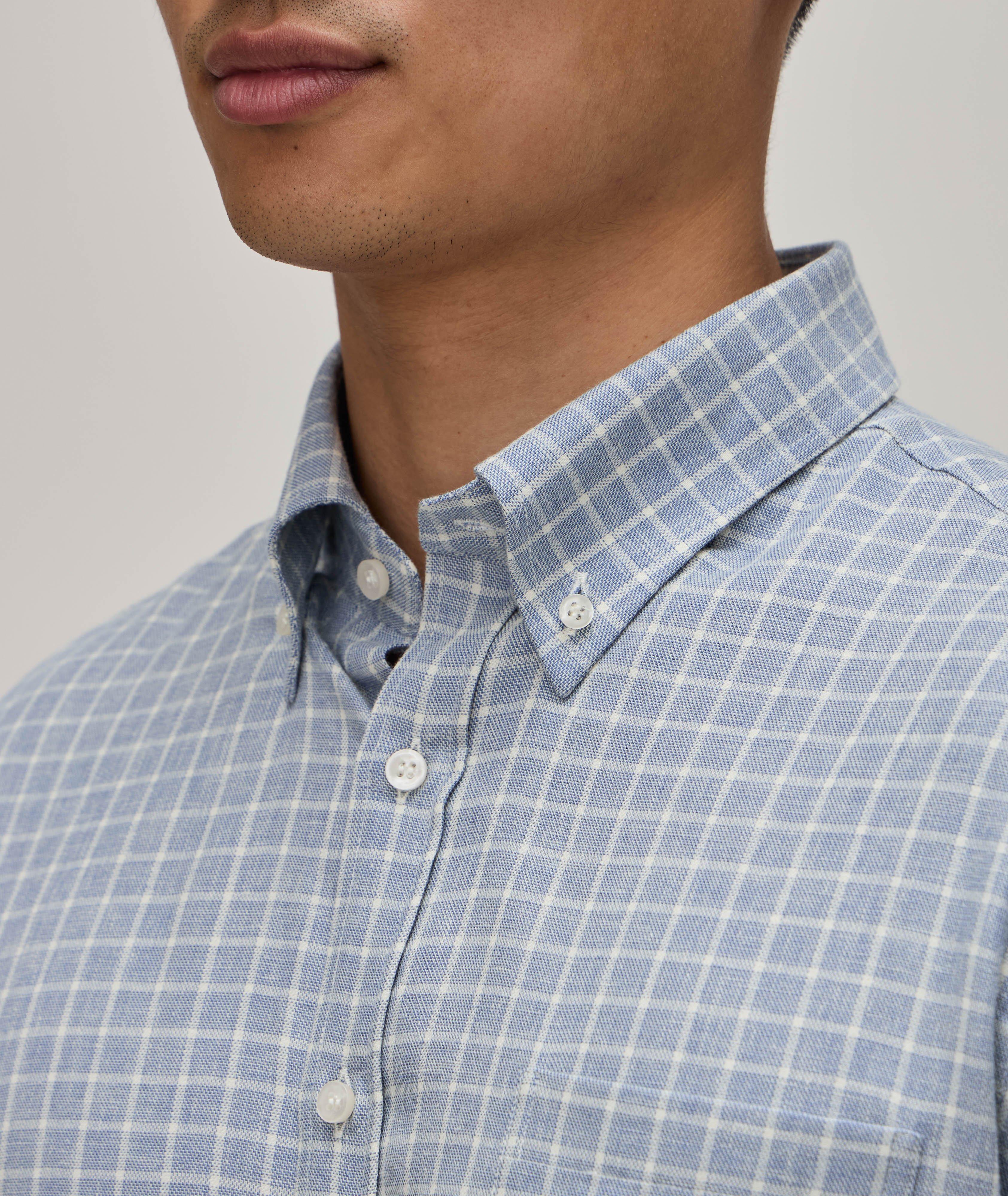 Check Cotton-Blend Sport Shirt  image 3