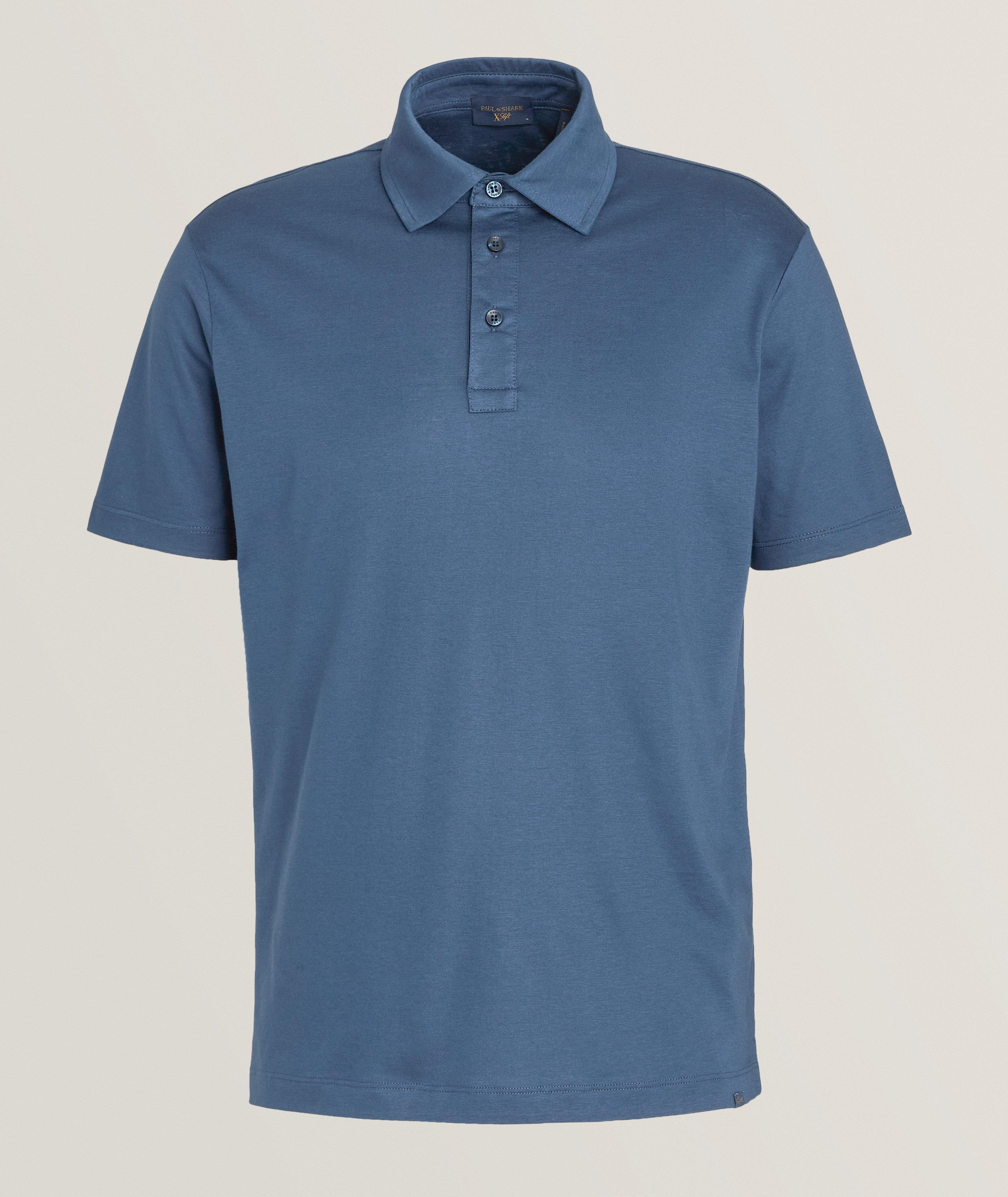 Cotton-Lyocell Blend Jersey Polo image 0