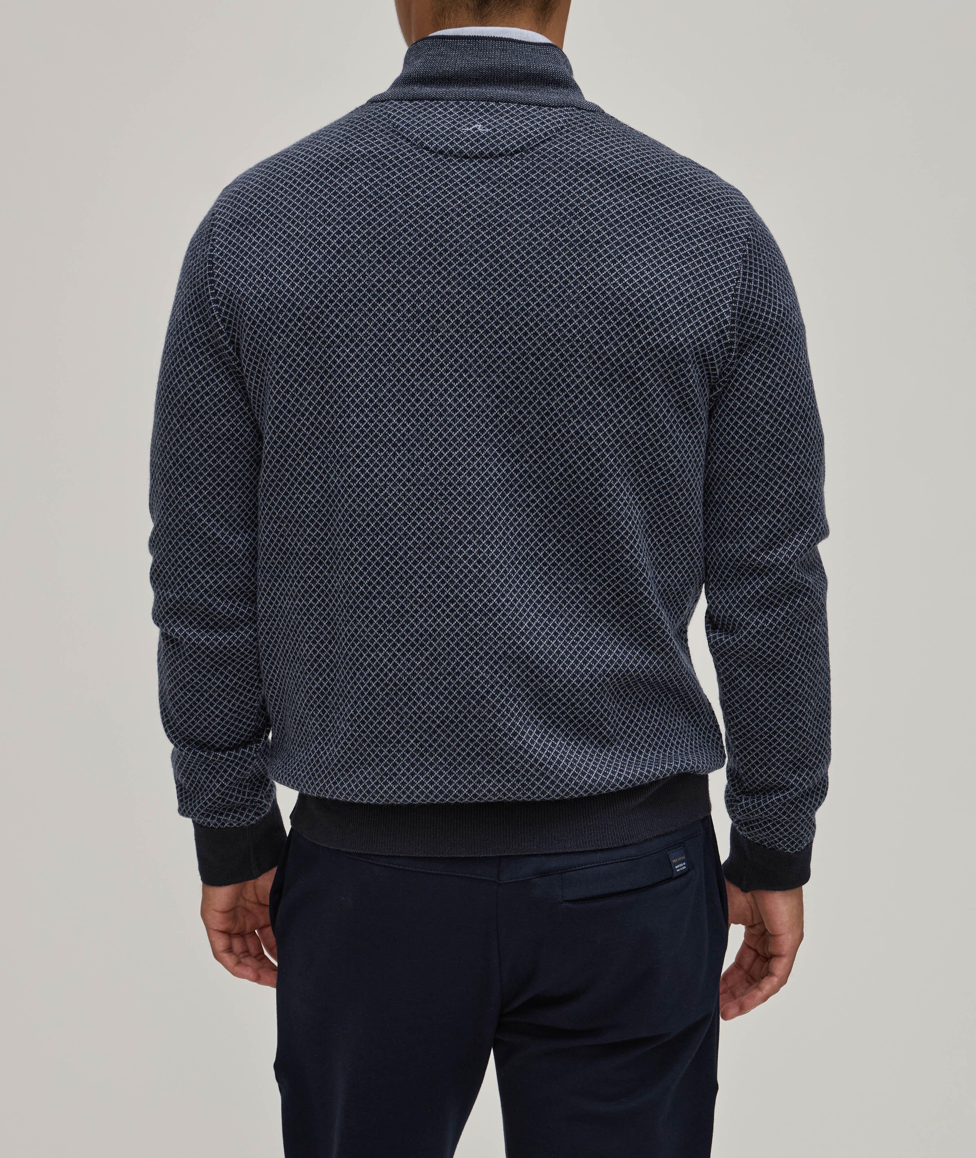 Herringbone Knit Wool Sweater image 2