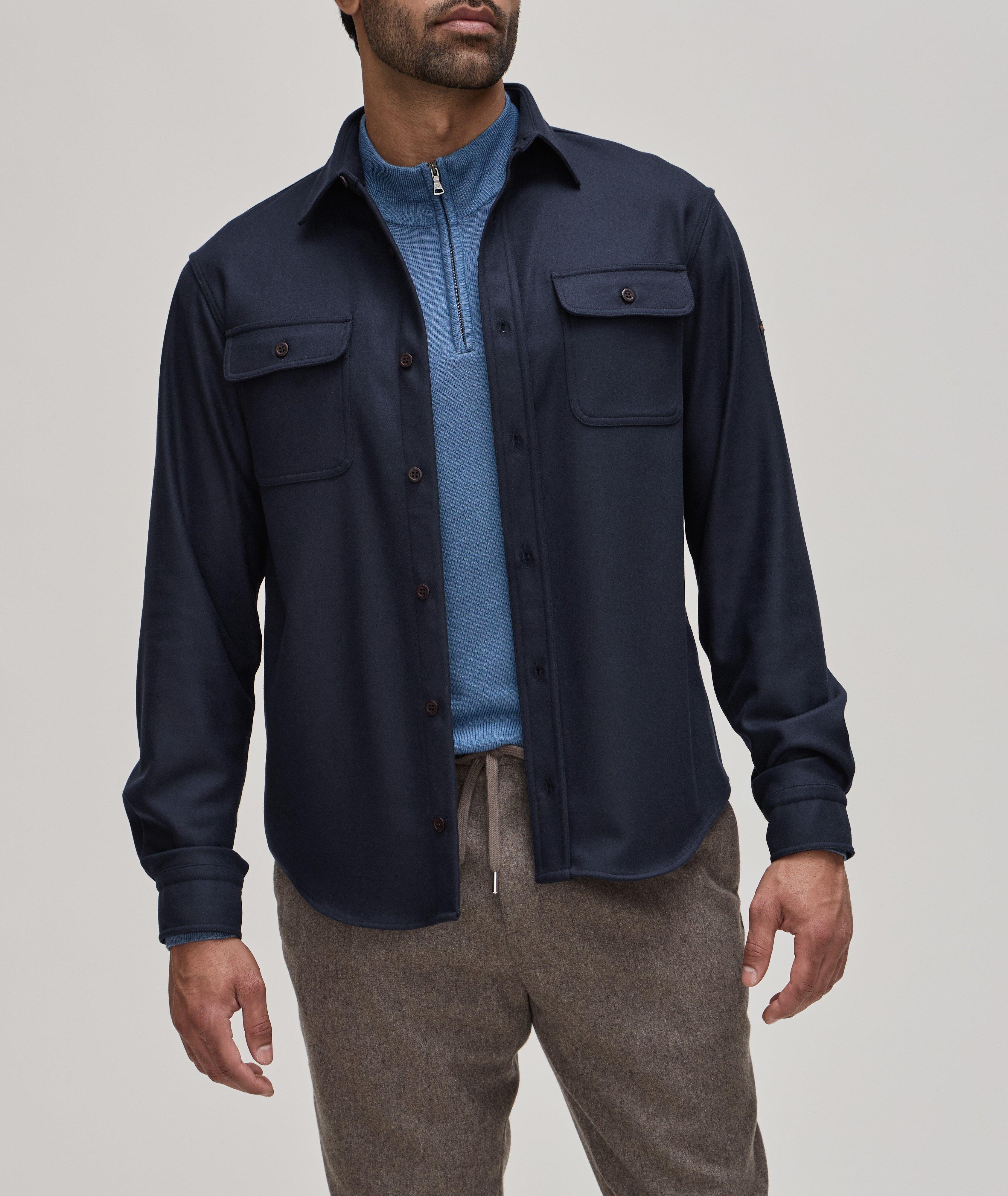 Virgin Wool-Blend Overshirt image 1