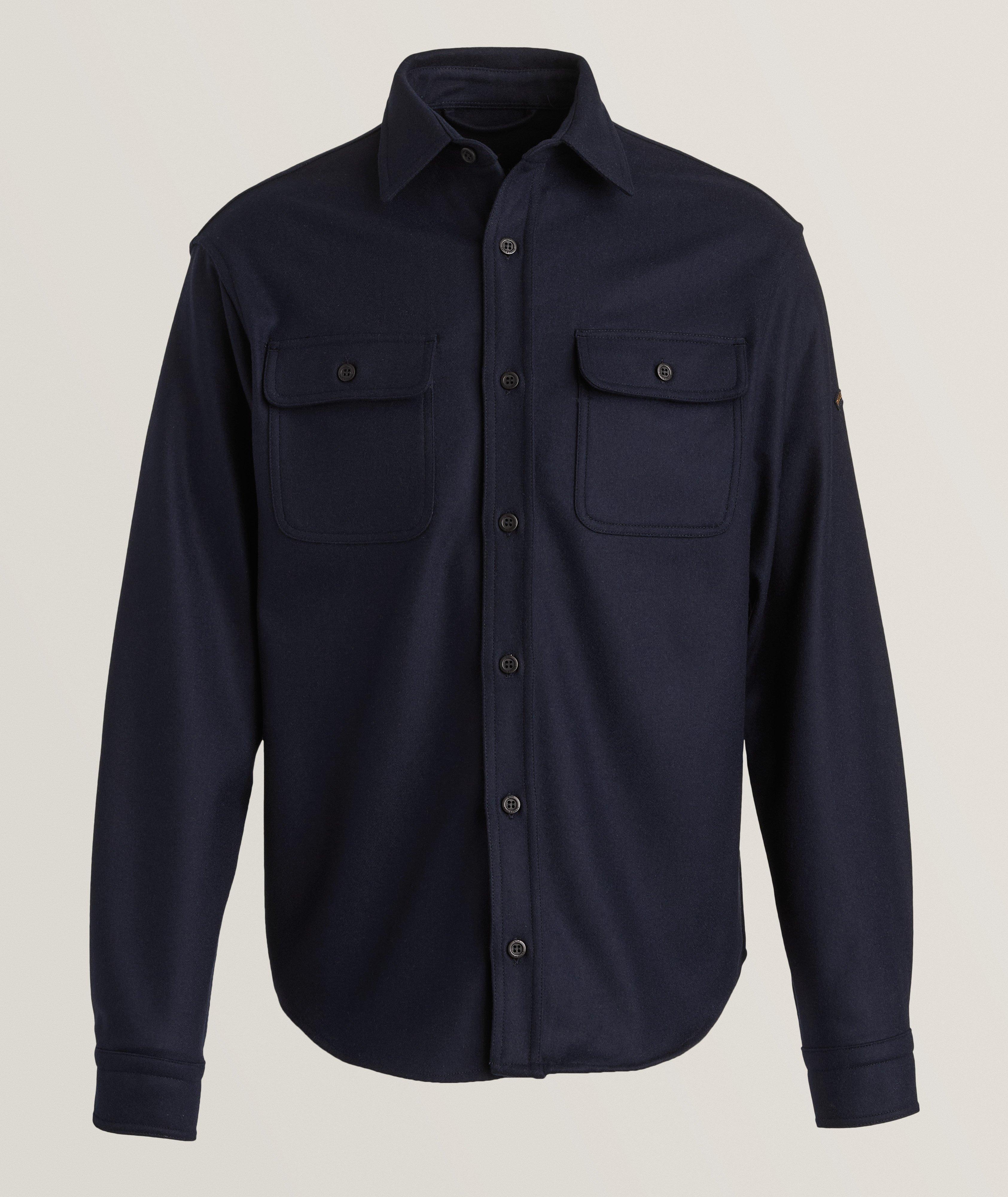 Virgin Wool-Blend Overshirt image 0