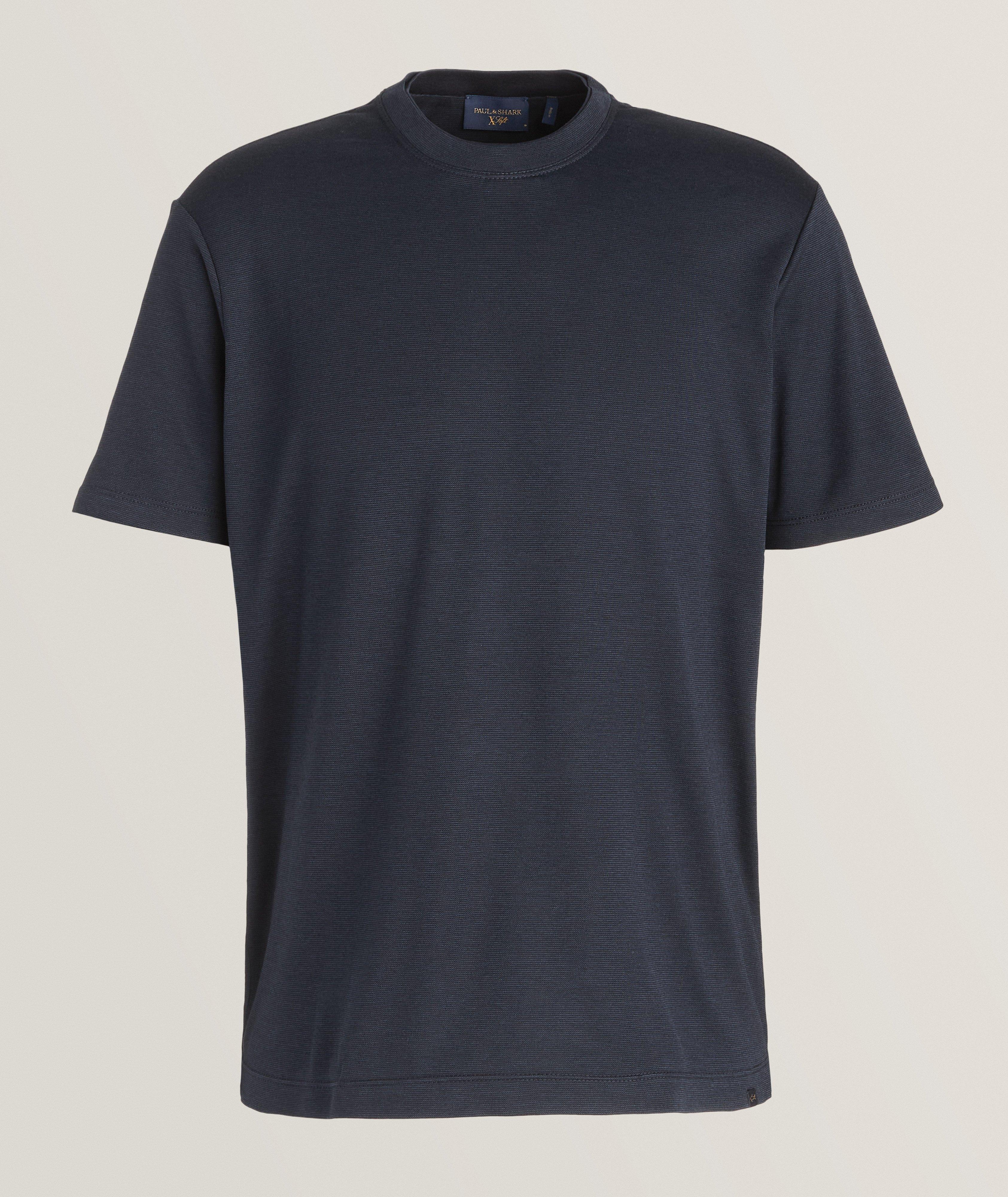 Aqua Cotton-Blend T-Shirt  image 0