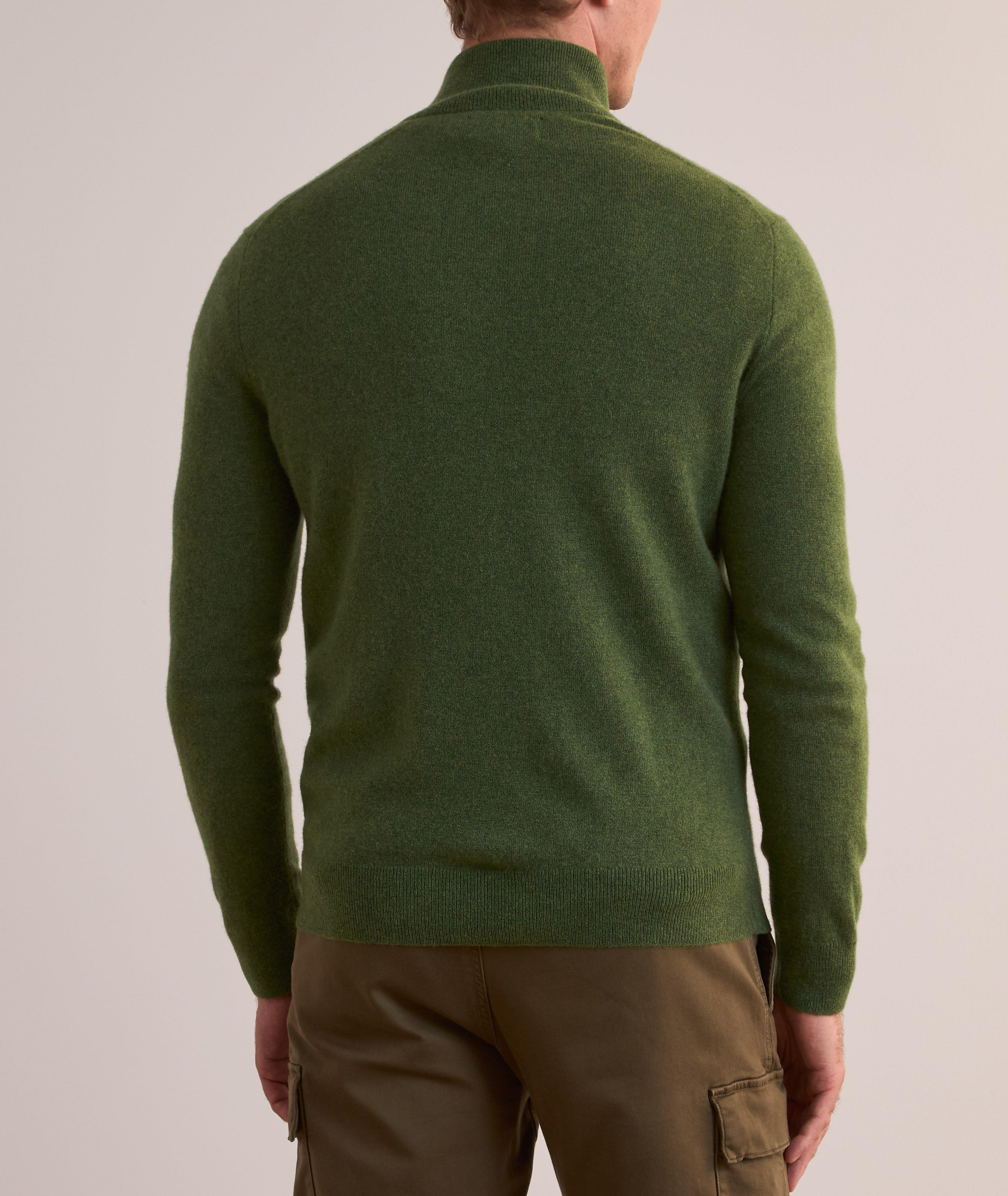 Pull en laine à glissière partielle image 2