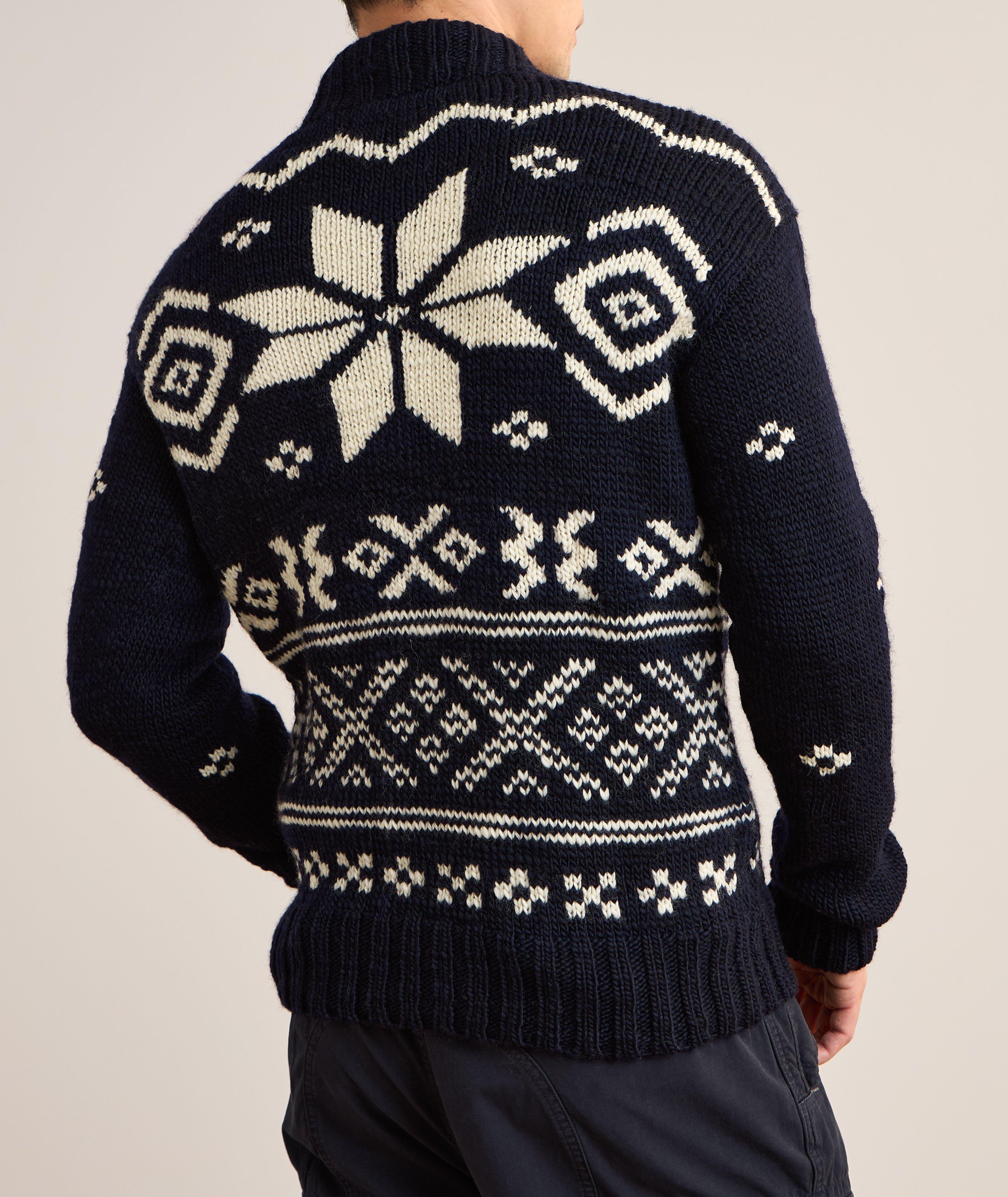 Wool Fair Isle Holiday Rollneck Sweater image 2